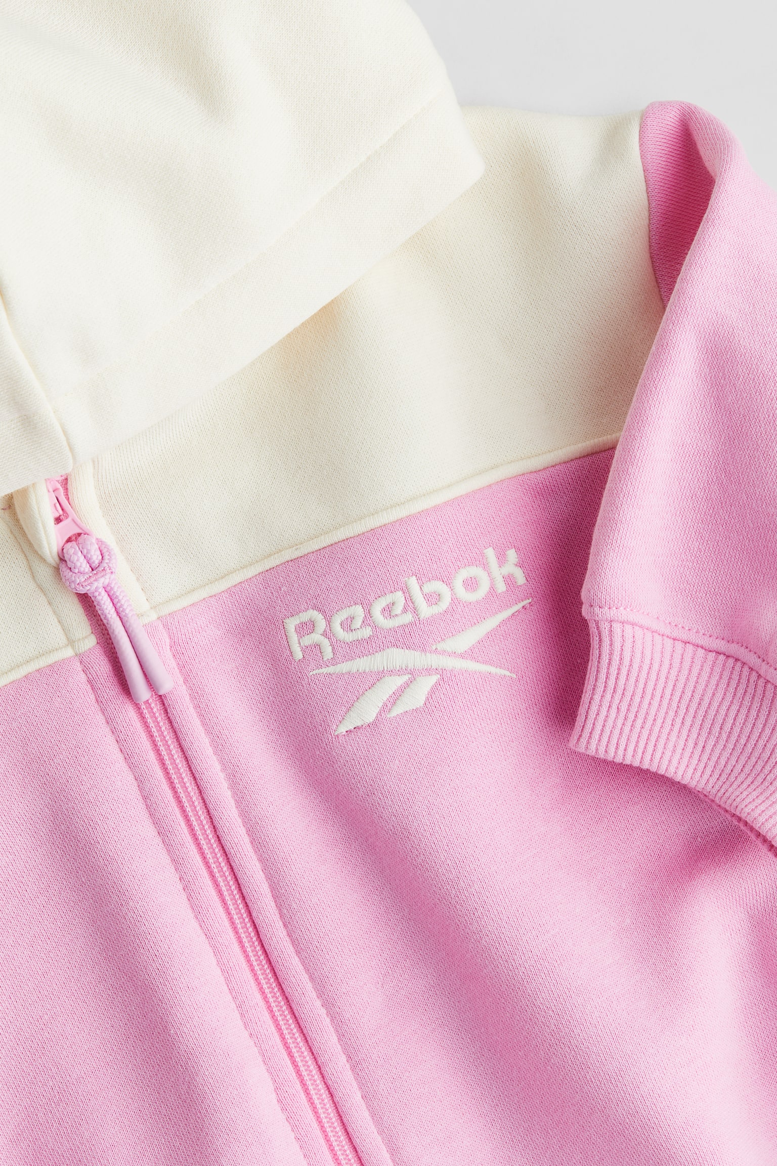 Block Colour Hoodie - Pink/Reebok - 2