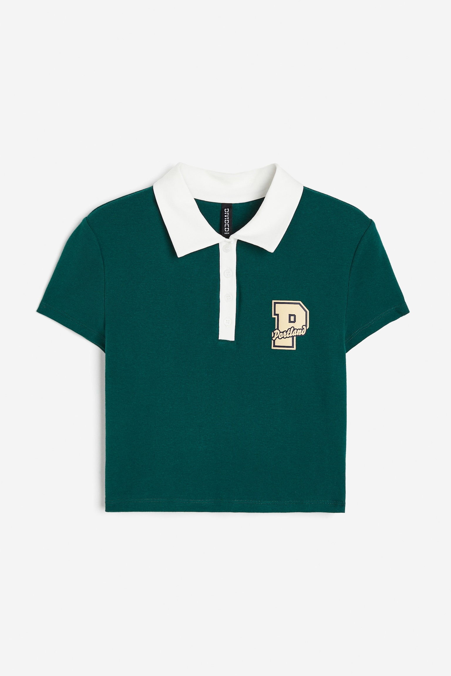 Cropped Polo Shirt - Dark green/Portland/Red/Los Angeles/Dark blue/03/Light green/Stripe/Light grey marle/Tiger/Light grey marle/NYC/Dark blue/Stripe/Dark blue/Stripe