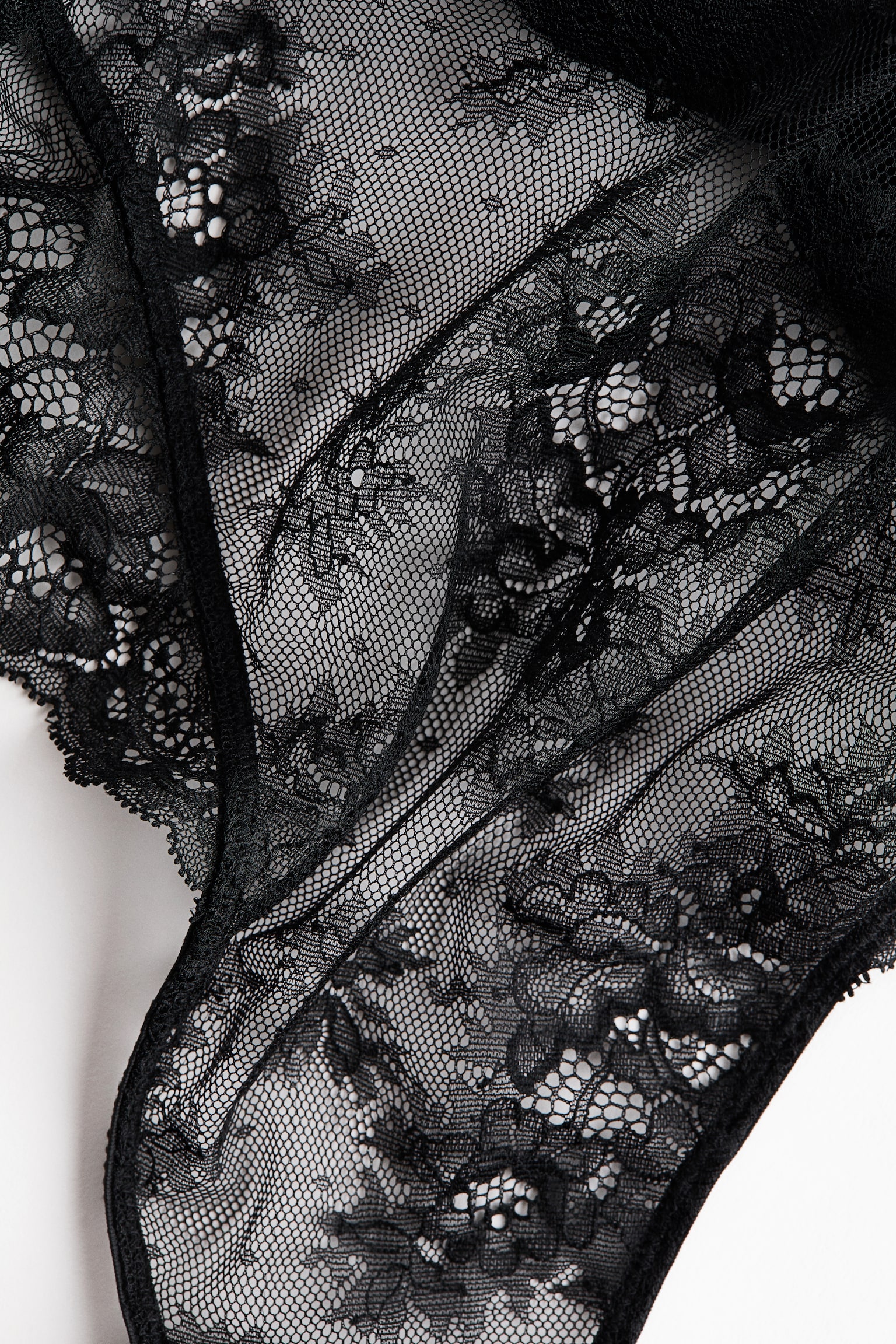 Lace body - Black/White - 6