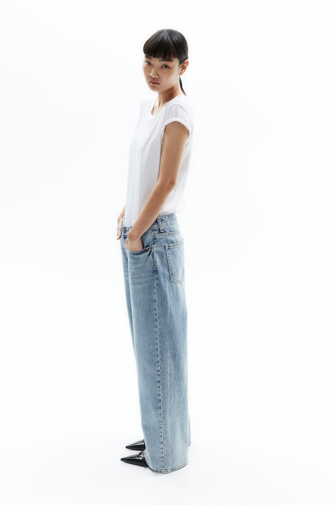 Wide Regular Jeans - Blu denim chiaro/Blu denim medio/Blu denim/Blu denim - 6