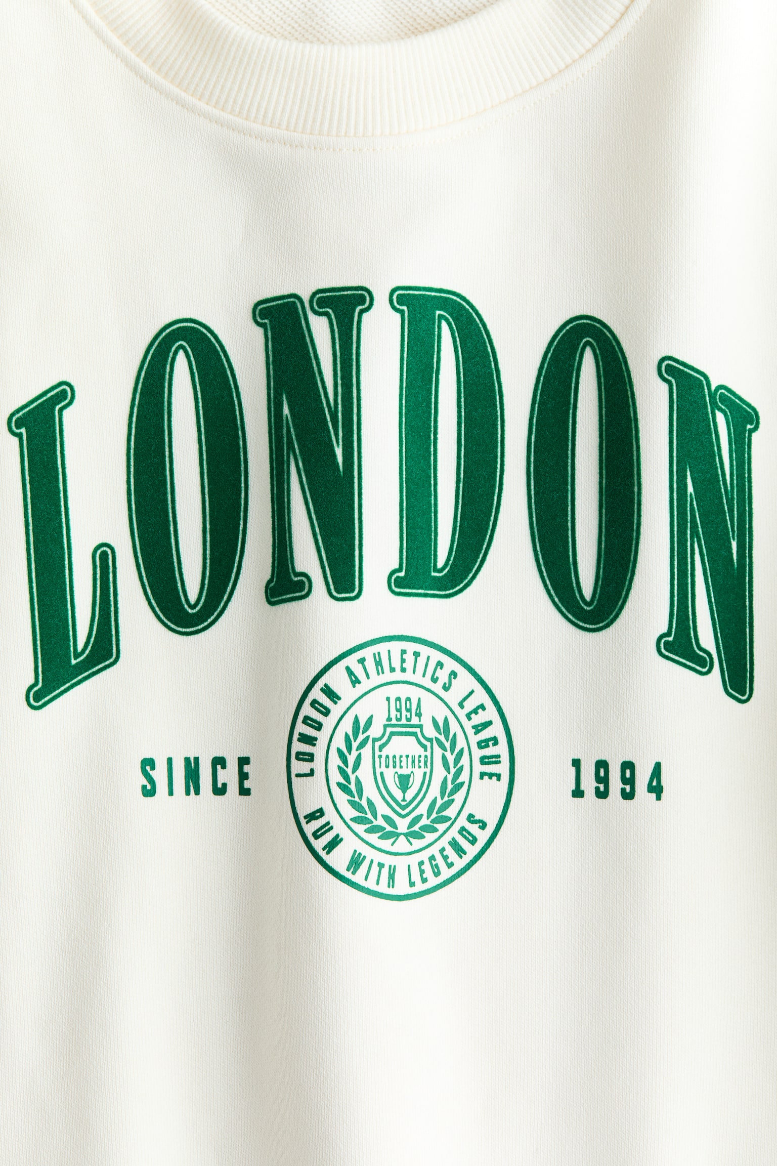 Printed crew-neck sweatshirt - Cream/London/Green/SOHO/Light grey marl/Paris/Black/Sports dept./Dark grey/Sports/Navy blue/Aspen/Blue/Cosy Bear Club/Light green/Horses - 2