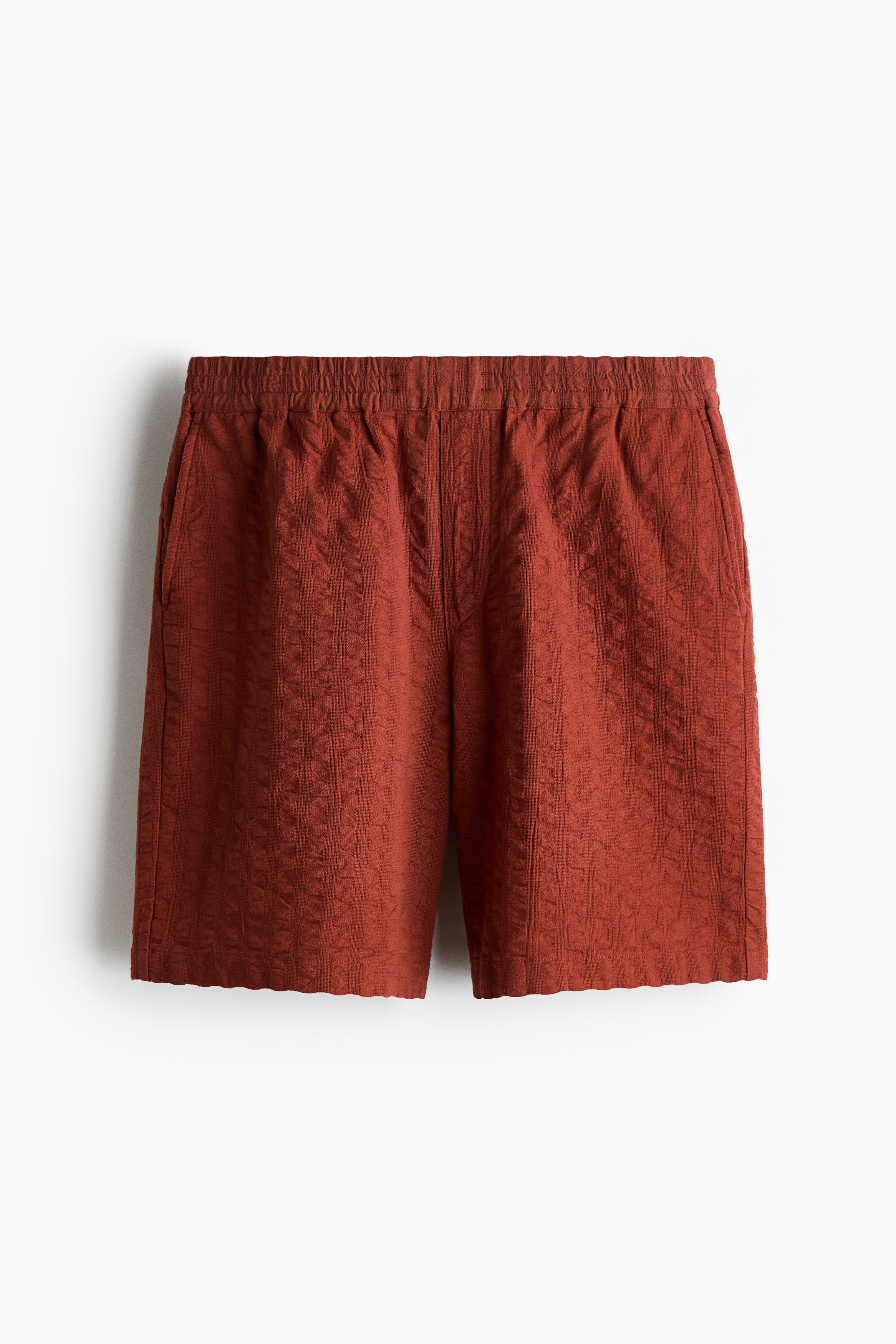 Relaxed Fit Cotton shorts - Dark orange