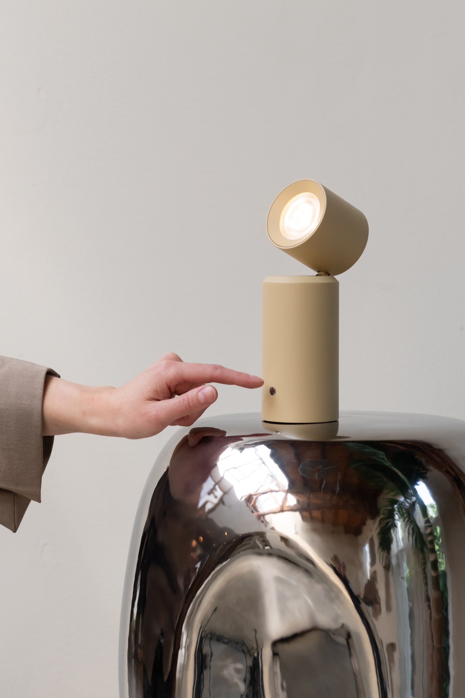 Milan Tischlampe - Beige/Bordeaux/Schwarz - 4