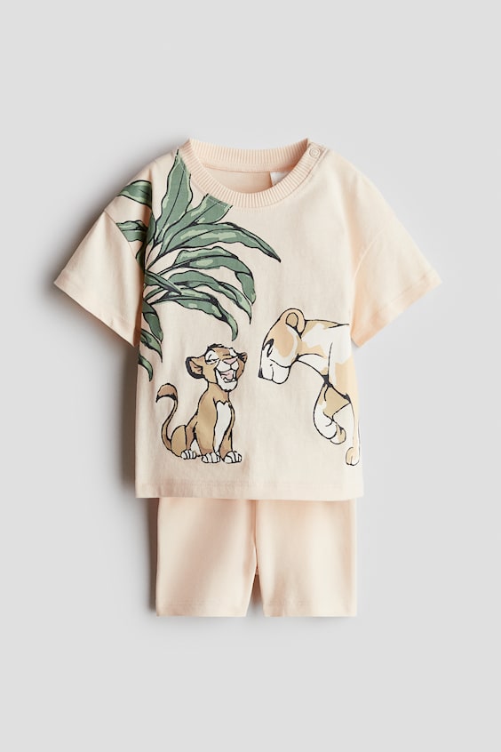 Детские топы H&M 2-Piece Printed Cotton Set