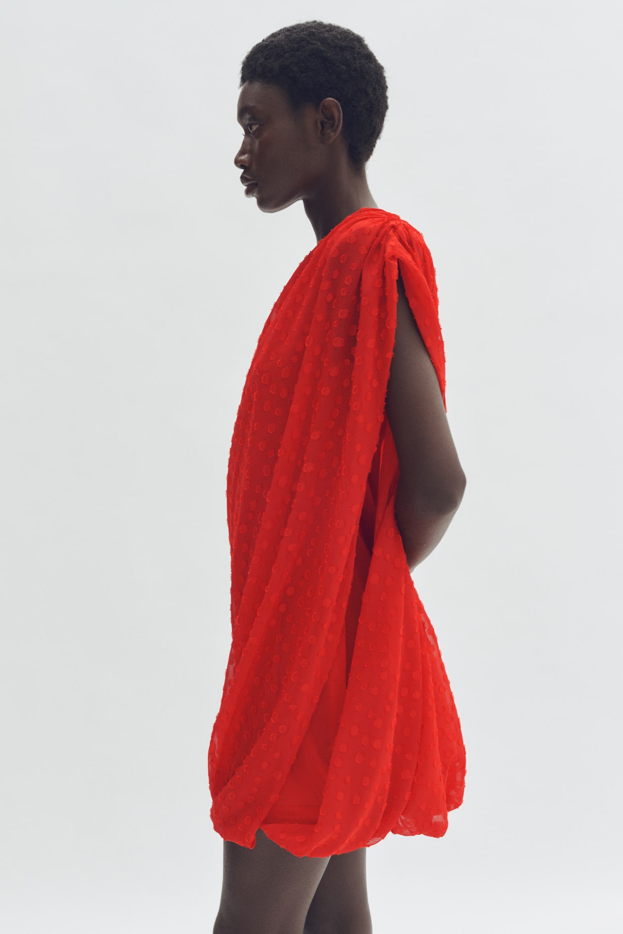 Draped One-Shoulder Dress - image 2
