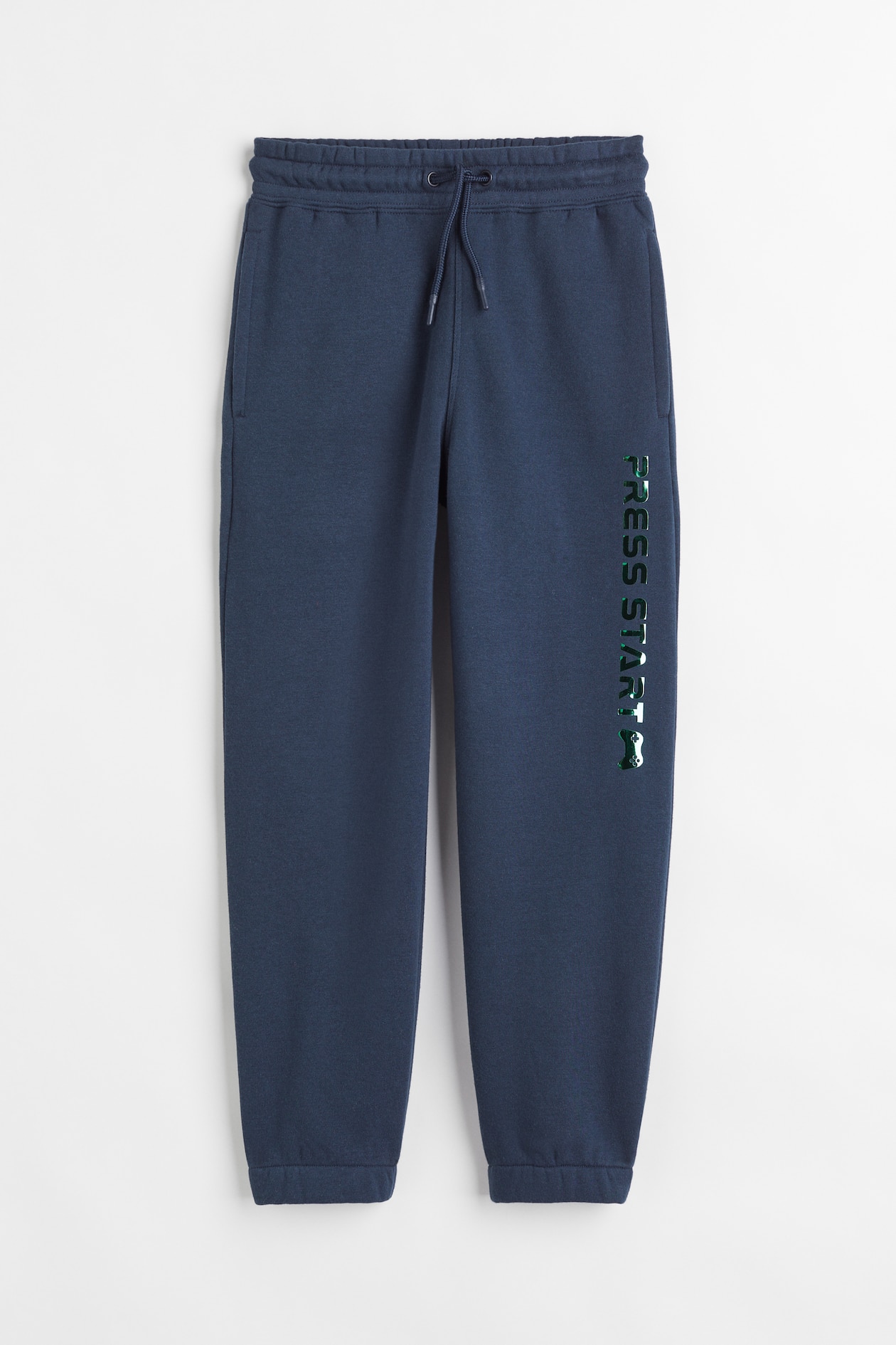 Oversized Joggers - Regular waist - Long - Navy blue/Press Start - Kids ...