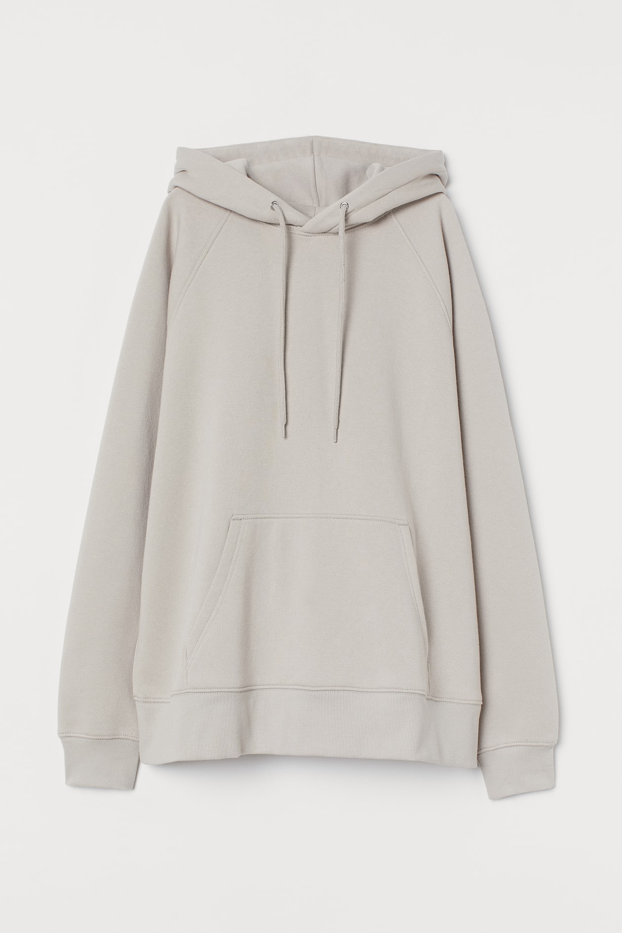 Hoodie - Long sleeve - Regular length - Taupe - Ladies | H&M US