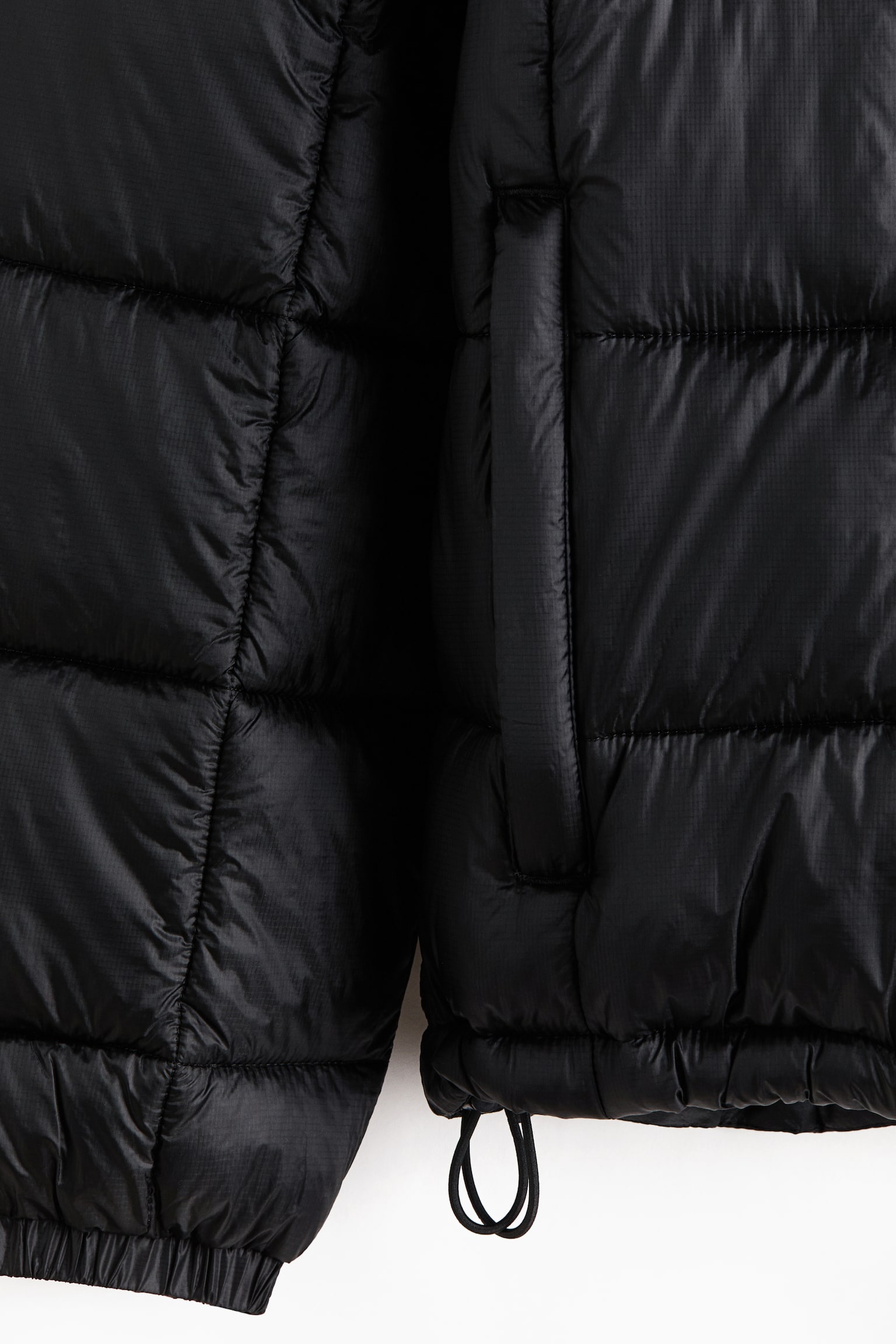 Мужская куртка H&M Lightweight Puffer, цвет: Чёрный — фото 6