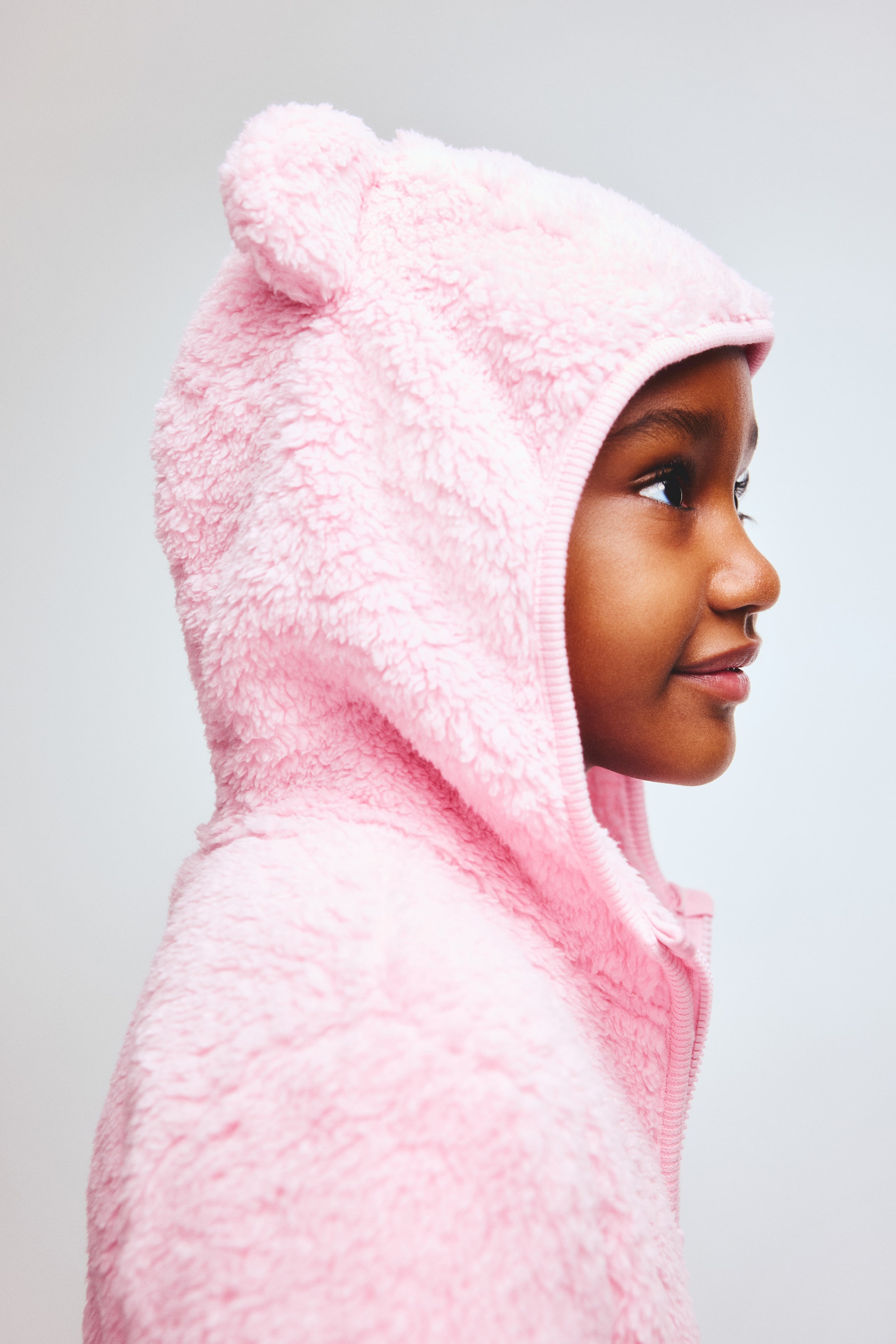View larger image: Zip-through teddy hoodie - Pink - Kids | H&M IN 1