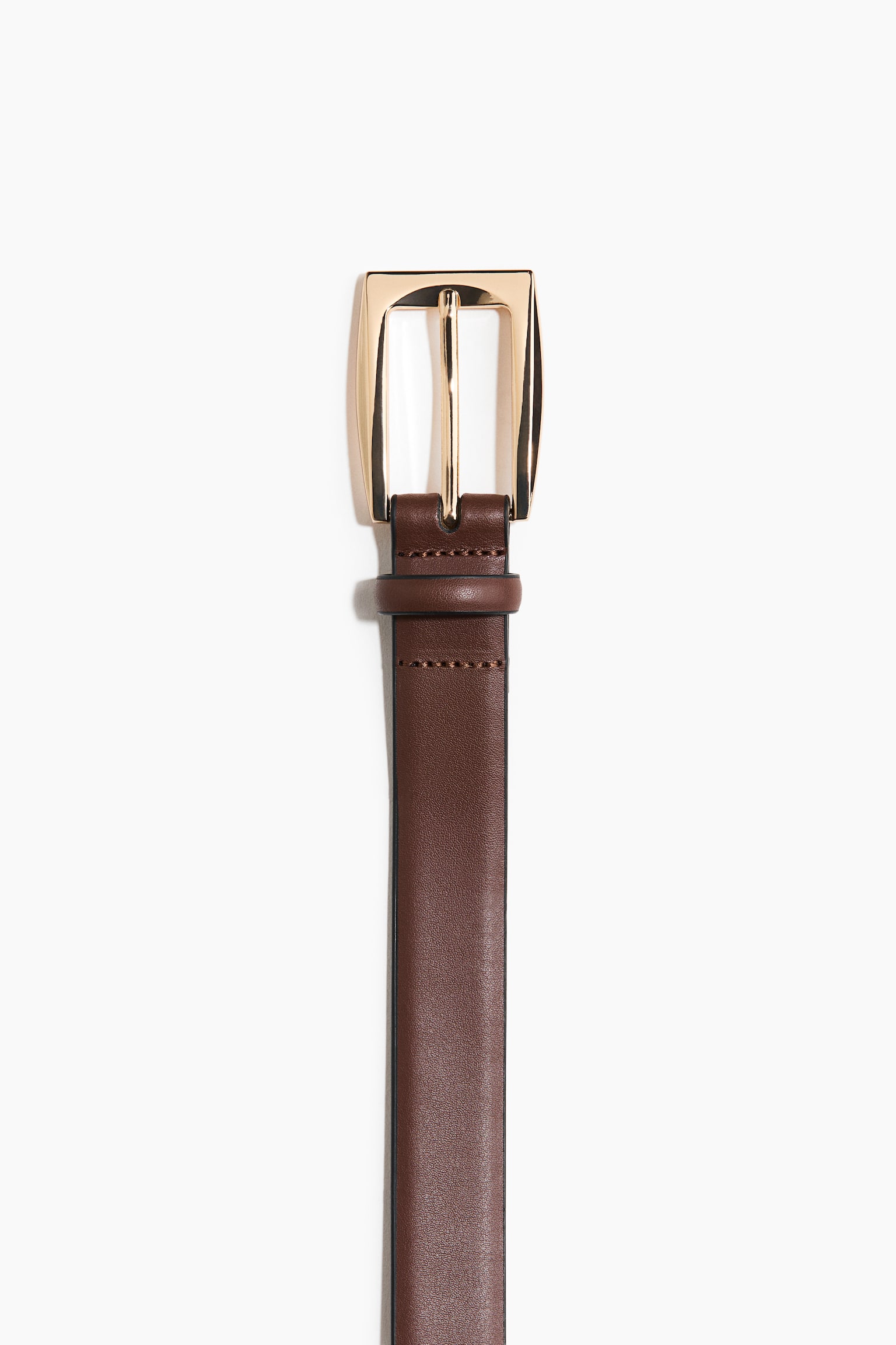 Женский ремень H&M Leather Belt, цвет: Коричневый — фото 3