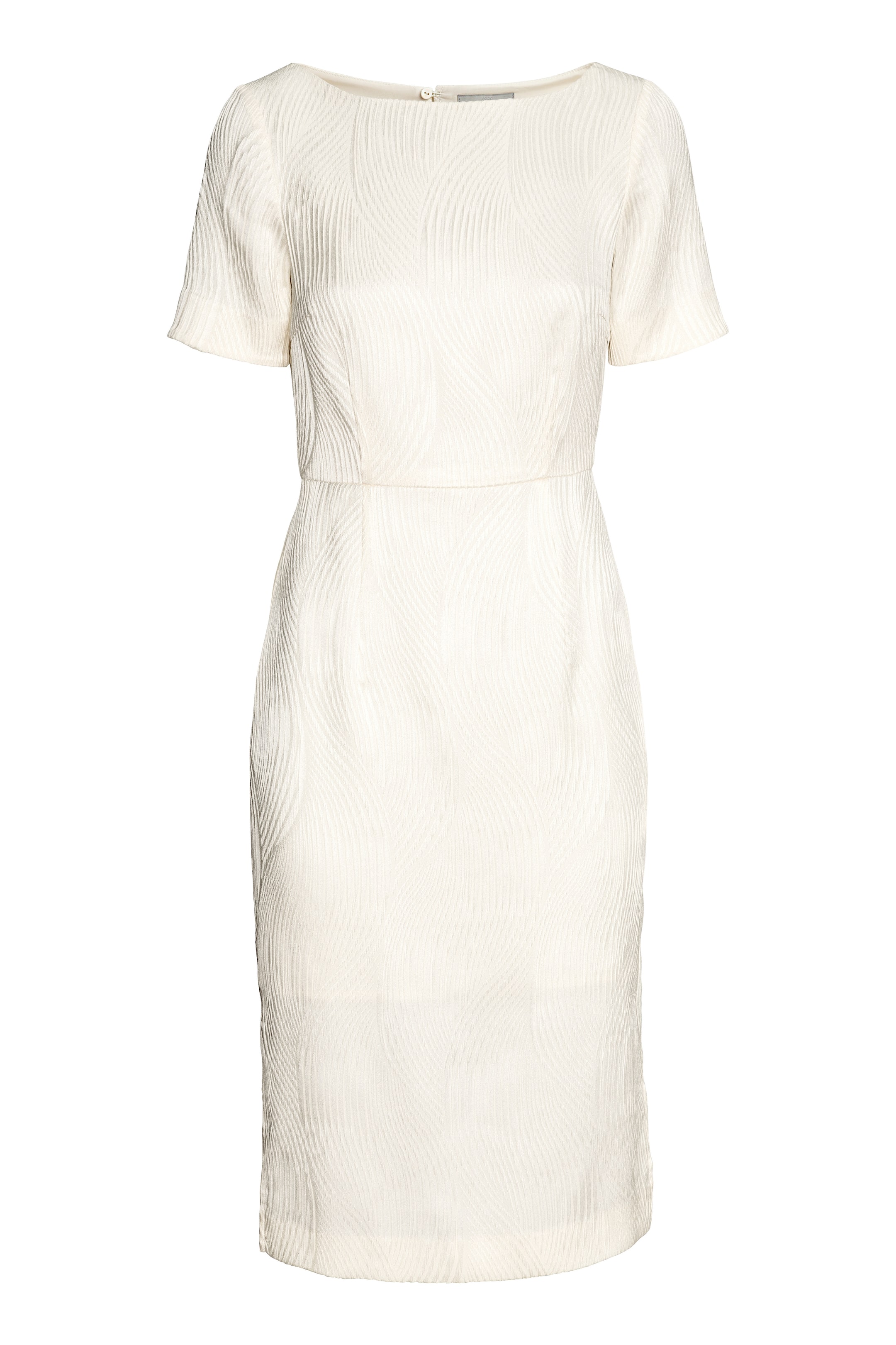 View larger image: Jacquard-weave dress - Natural white - Ladies | H&M GB 1