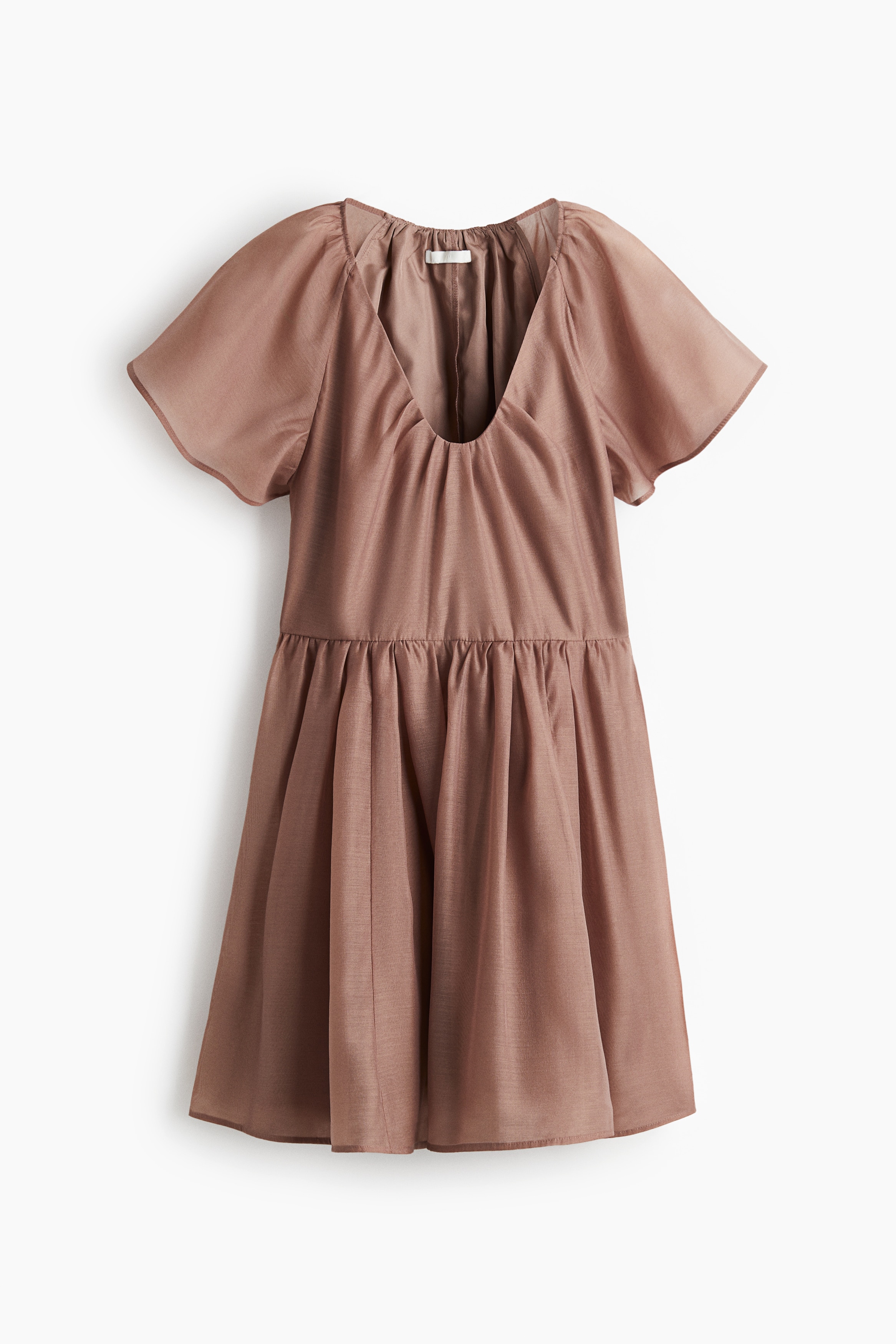 Butterfly-sleeved dress - Dusty pink/Burgundy/Cream/Floral/Black