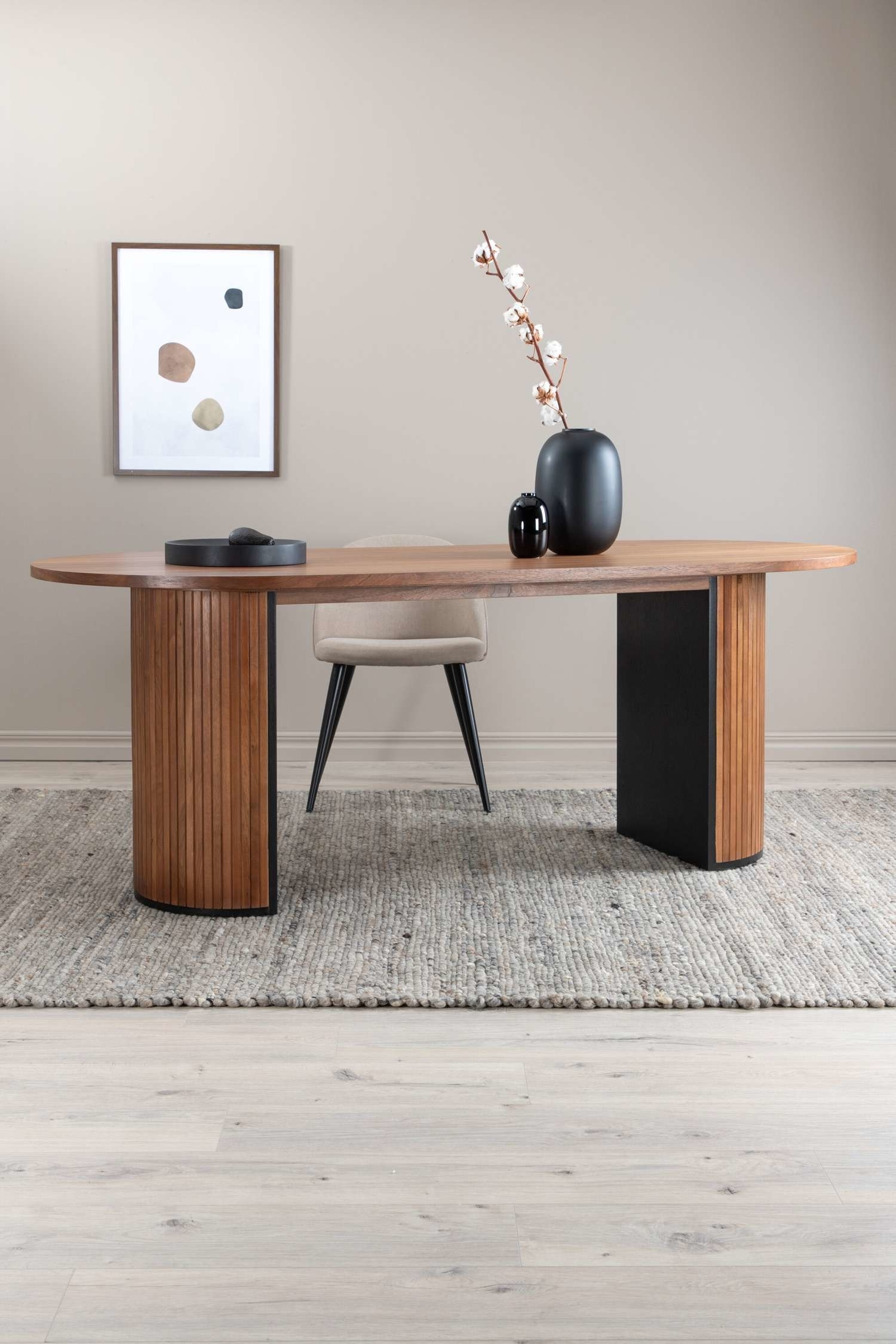 Bianca Spisebord - Finér, Brun