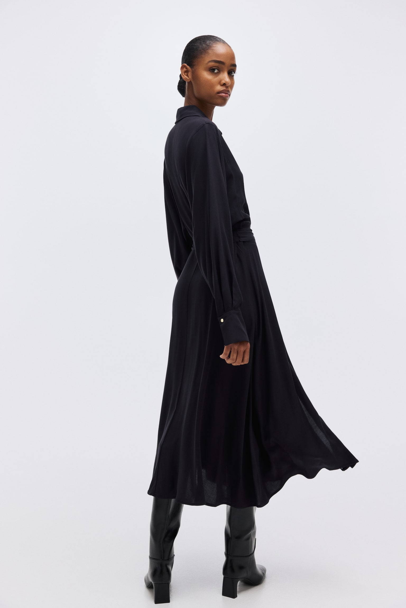 Shirt dress - Navy blue/Blue/Striped - 5