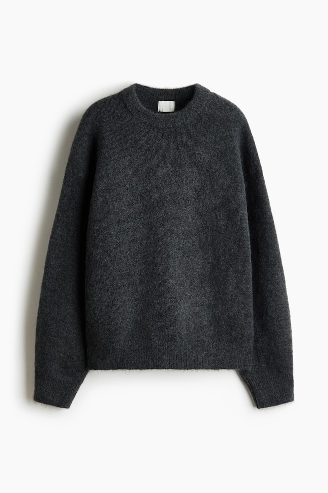 Jersey de punto - Gris oscuro jaspeado/Topo/Crema - 1