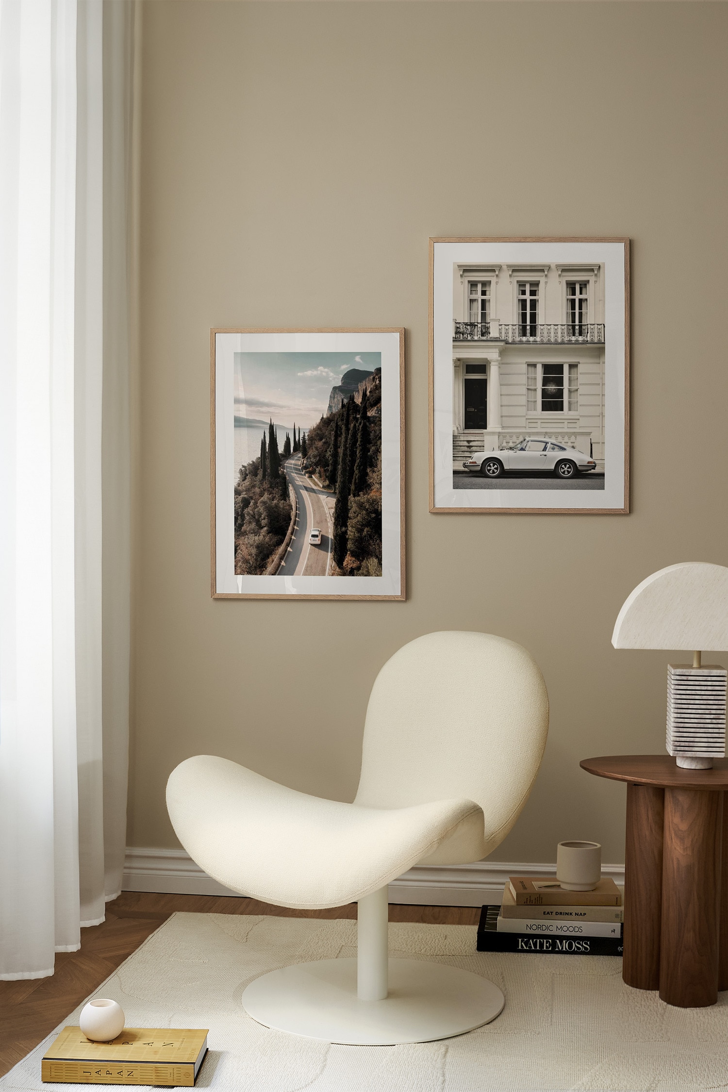 Plakat Og Billedrammesæt - Beige