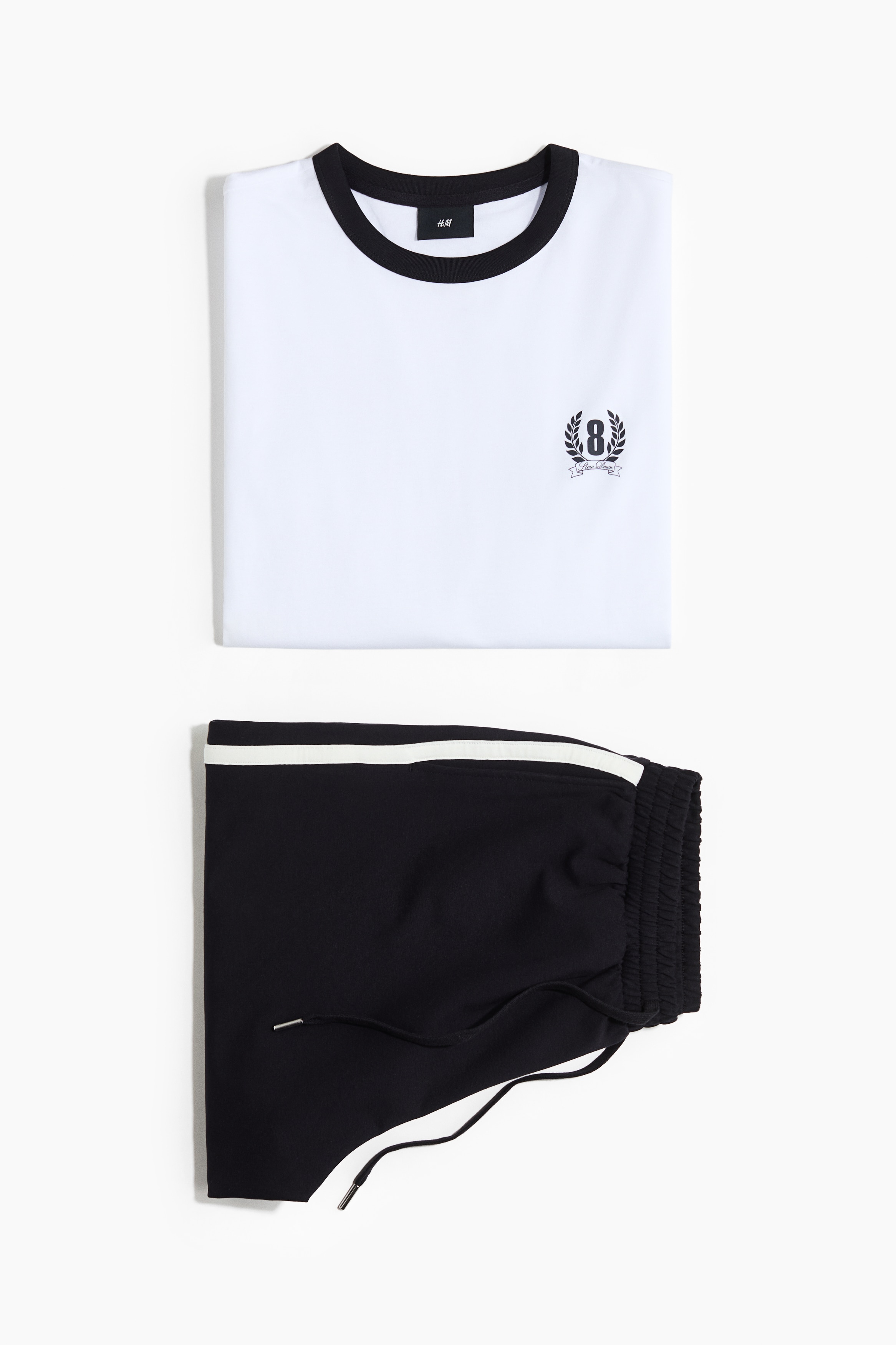 Kétrészes otthoni szett - Tengerészkék/Piros/Slow Down