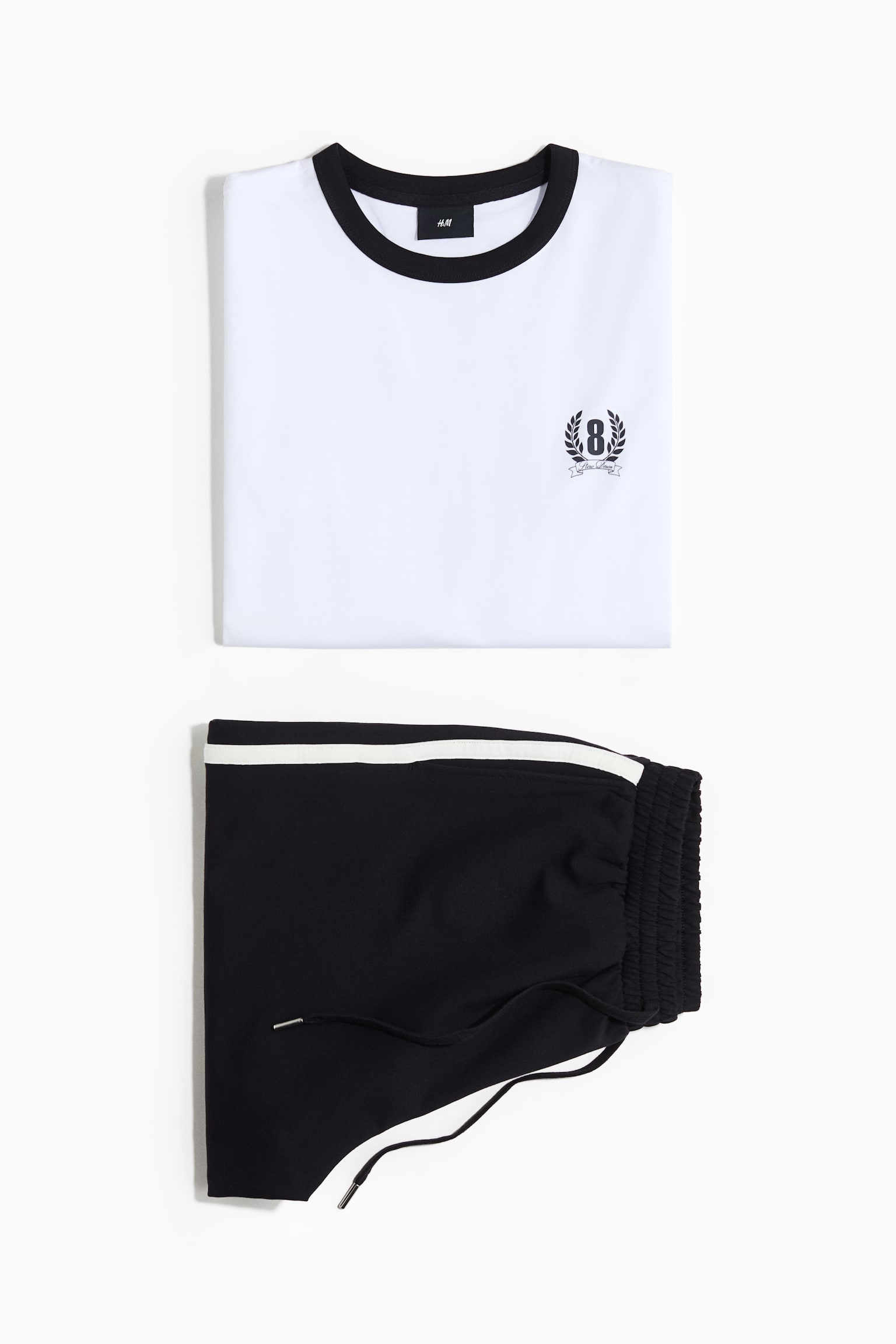 ルームウェア2アイテムセット - ネイビーブルー/レッド／Slow Down