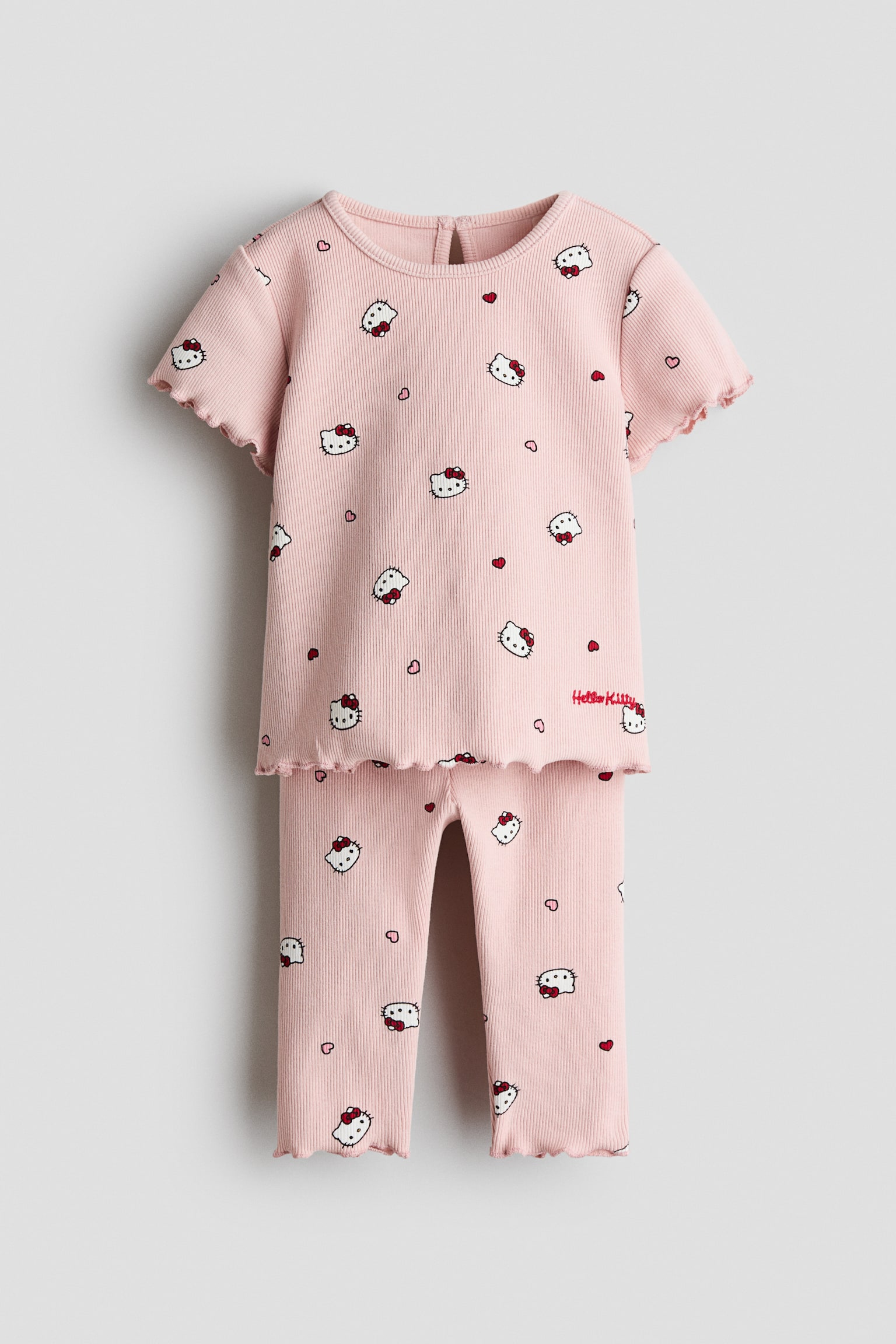 2-piece printed cotton set - Light dusty pink/Hello Kitty/Light beige/Minnie Mouse/Cream/Minnie Mouse