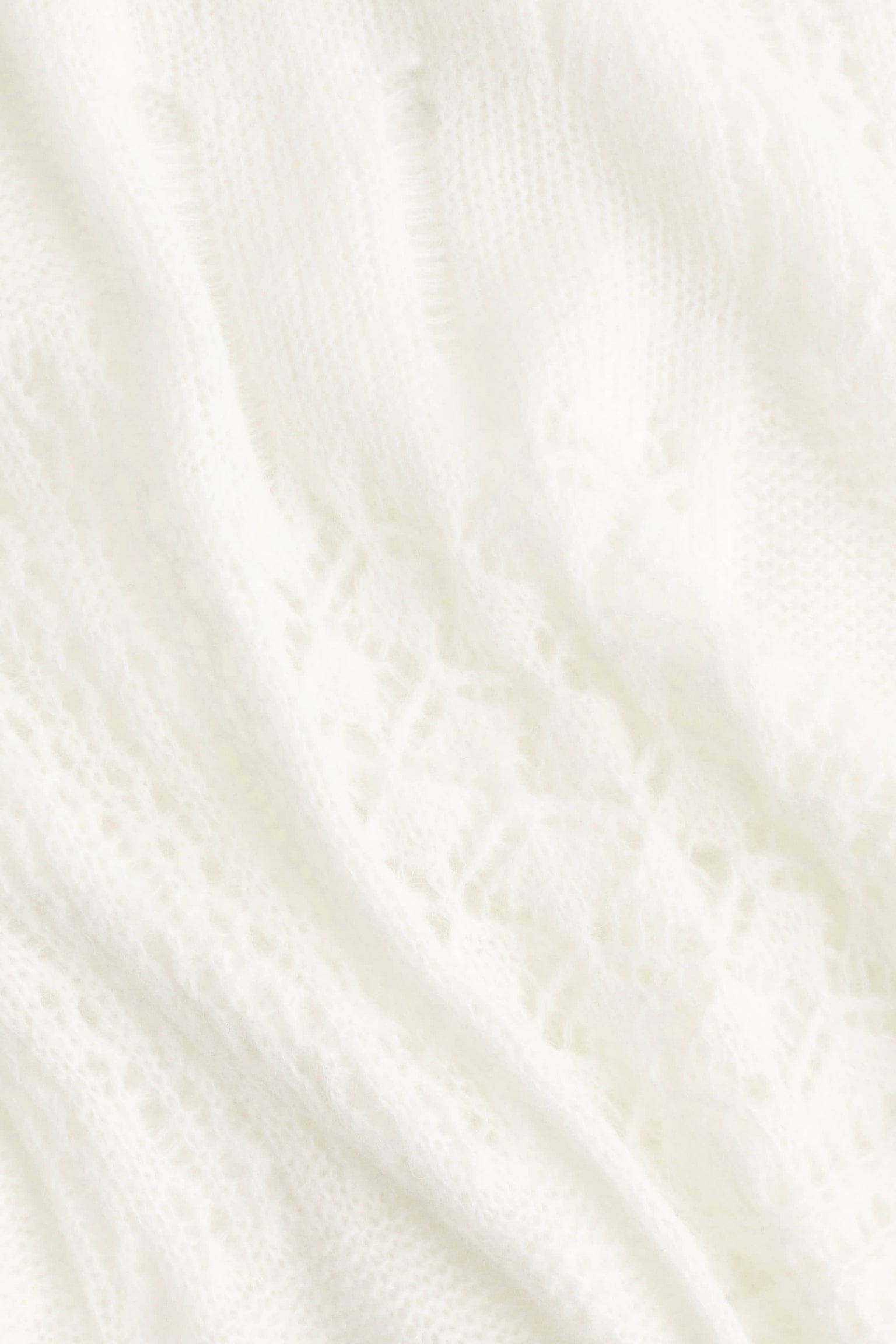 포인텔 니트 V넥 탑 - 화이트 - 5