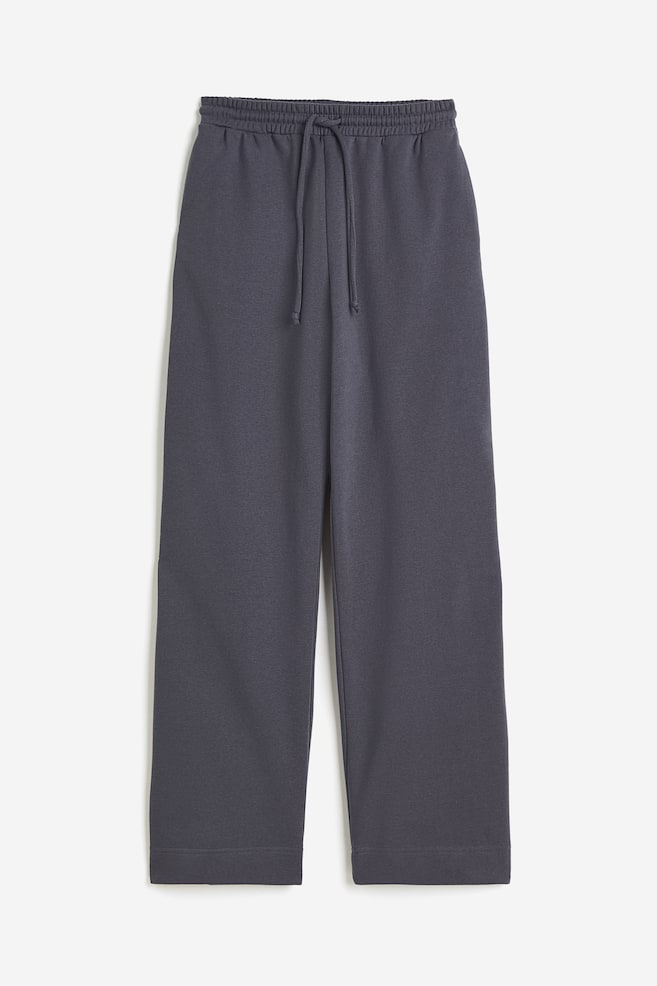 Wide sweatpants - Dark grey/Cream marl - 2