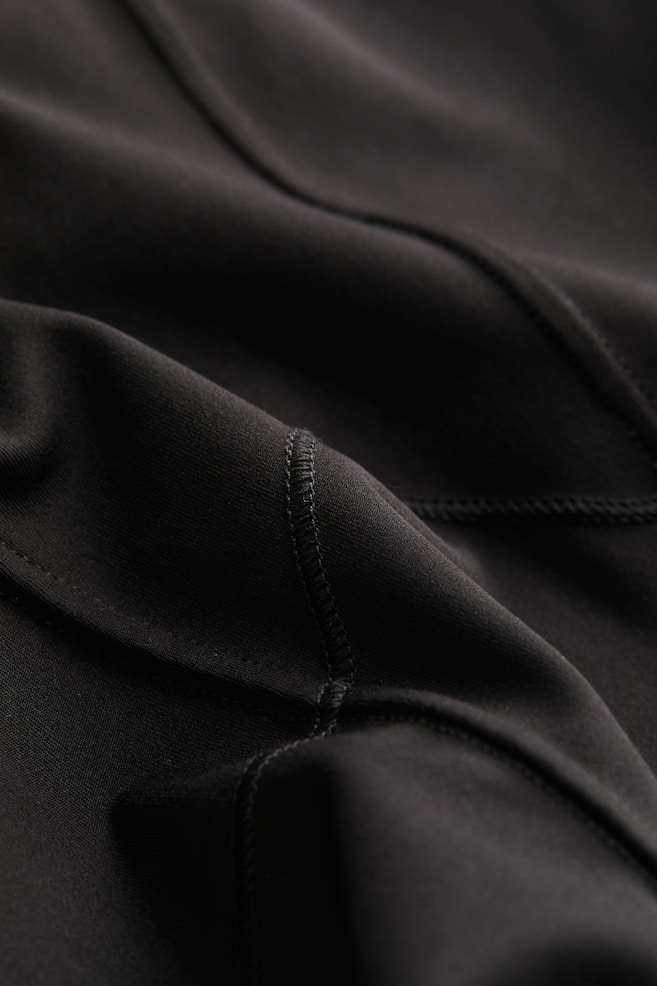 DryMove™ Corset-style sports top - Black/Dark teal/Dark brown - 4