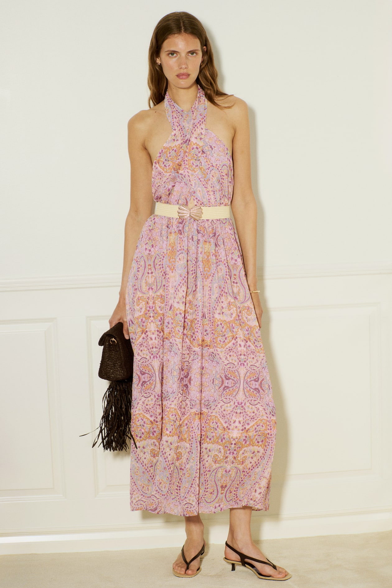Belted Halterneck Dress - image 5