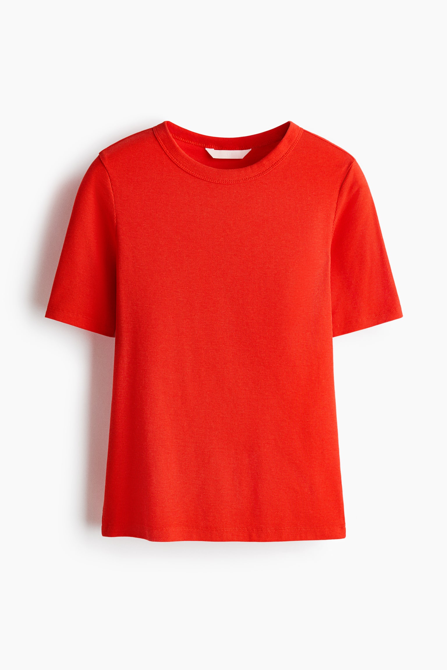 Playera acanalada - Rojo vivo/Gris jaspeado/Negro/Crema - 1