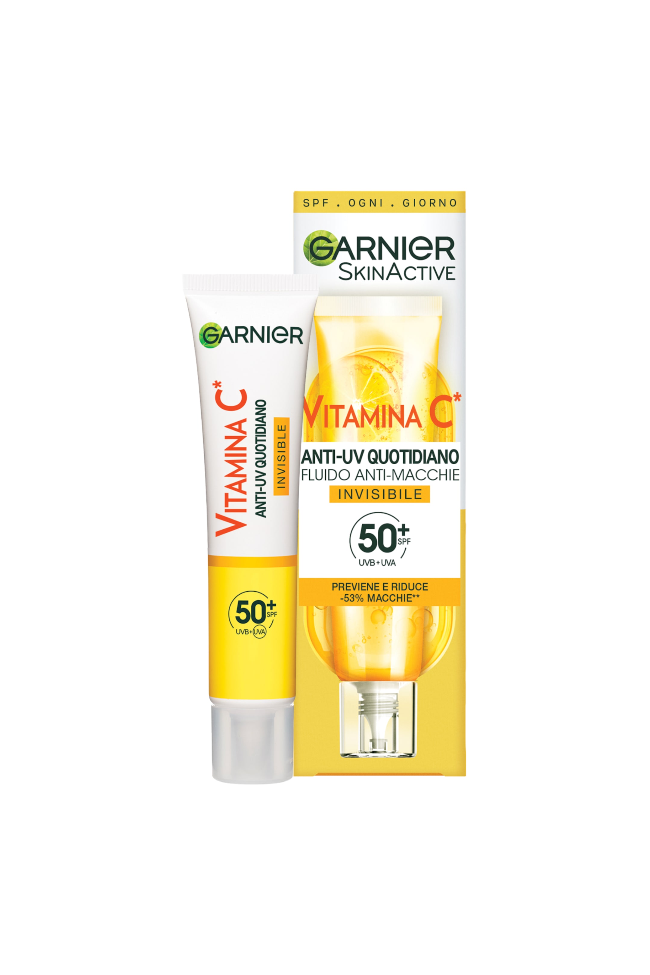 Visualizza immagine più grande: Fluido Uv Con Vit C Anti-macchie Invisible Spf 50 - Bianco - Garnier - Beauty all | H&M IT 1