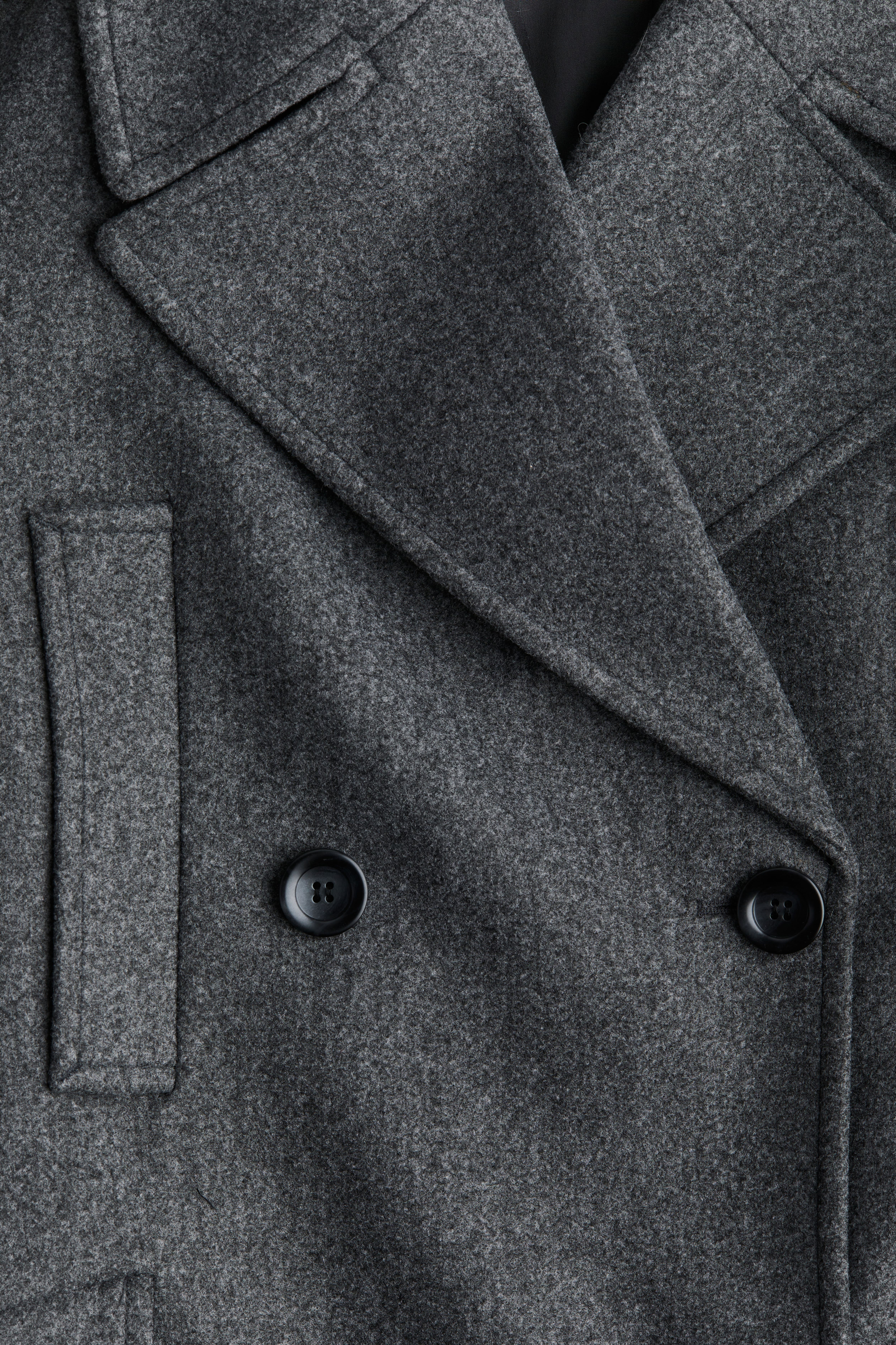 Online Mens Large H&M gray pea coat