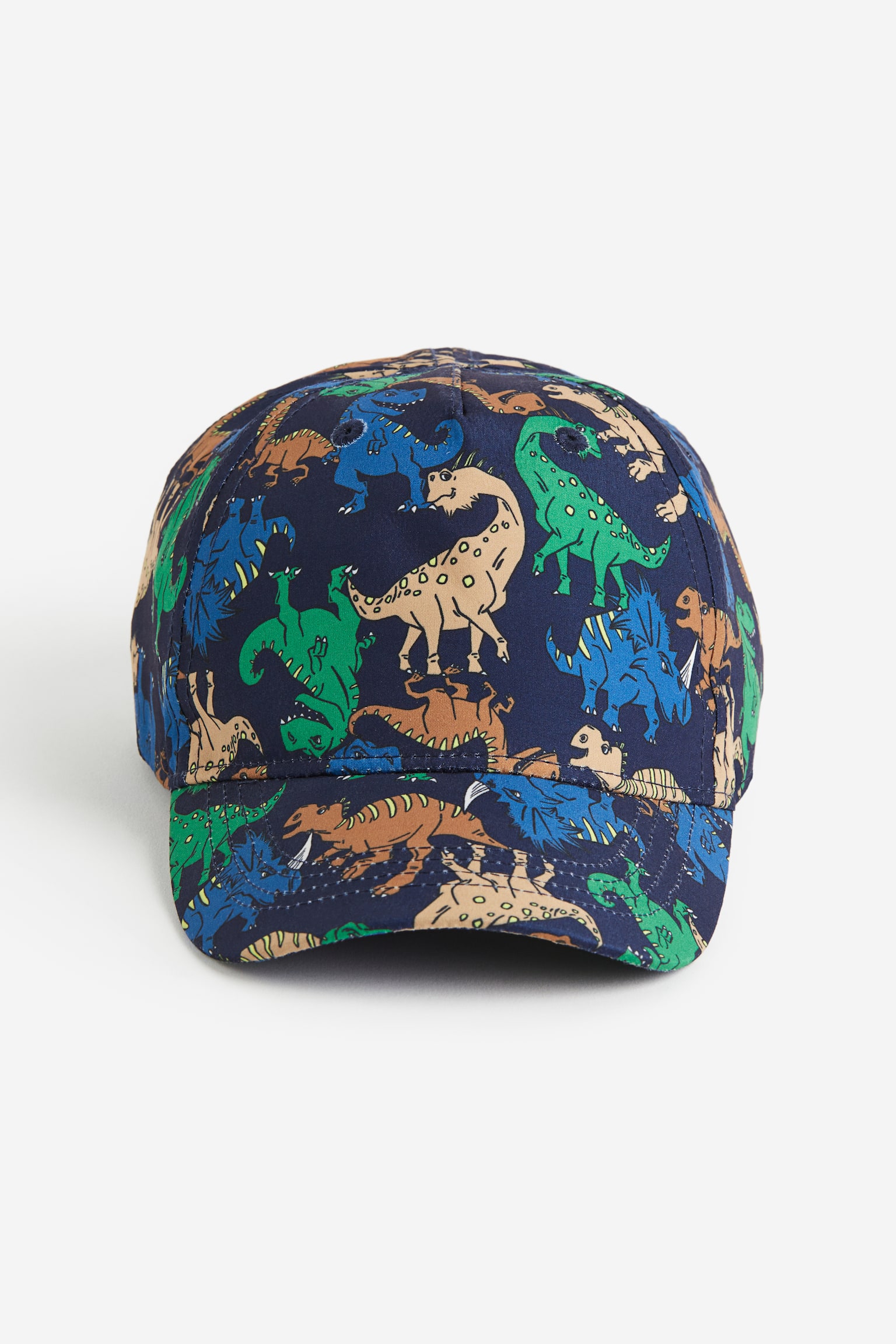 Print Cap - Dark blue/Dinosaurs/Beige/Vehicles - 1