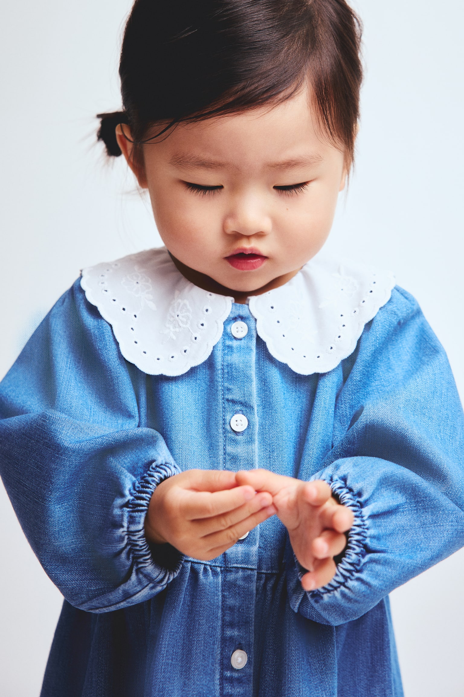 Shirt dress - Denim blue/White/Floral - 3