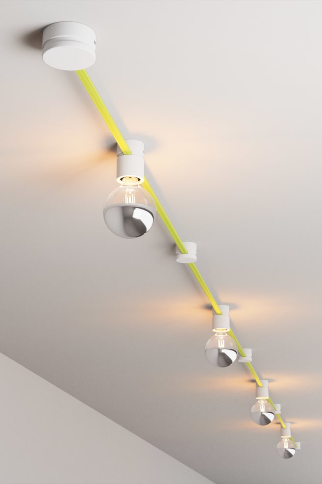 Instalación Personalizable Con 3 Bombillas - Amarillo Blanco/Yute/blanco - 1