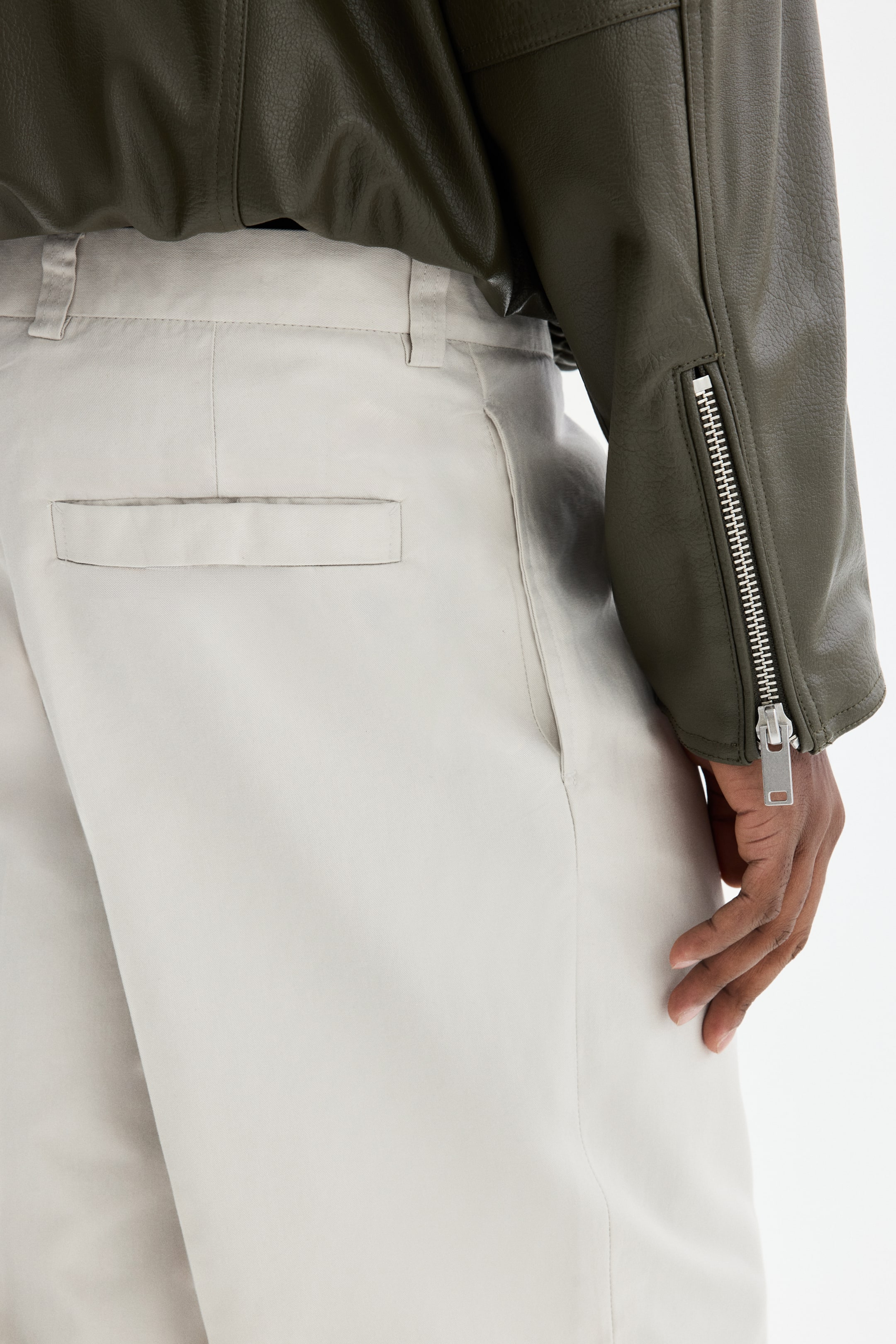 Relaxed-Fit Cotton and Lyocell Tailored Pants