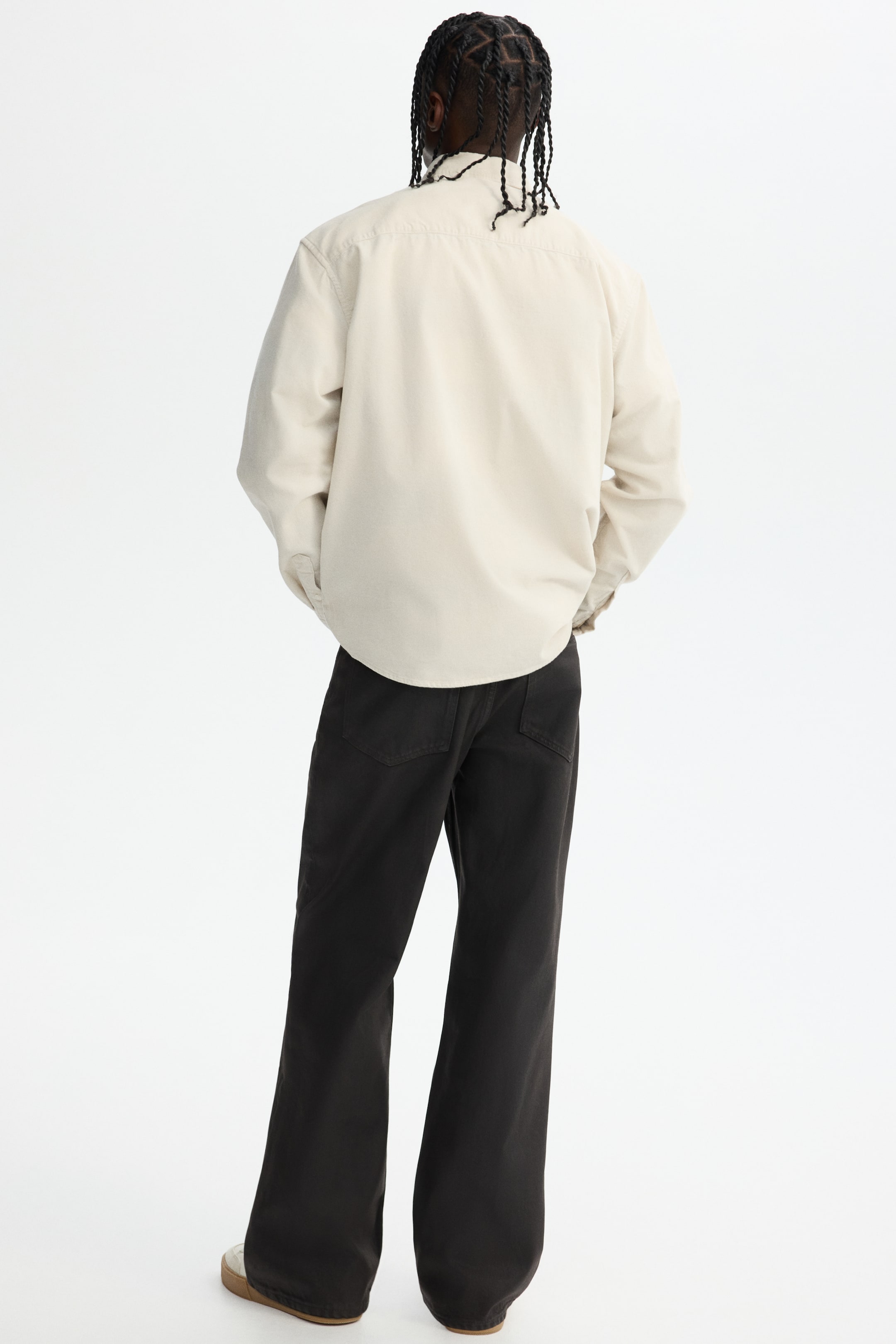 Visa större bild: Manchesterskjorta Regular Fit - Ljusbeige - HERR | H&M FI 4