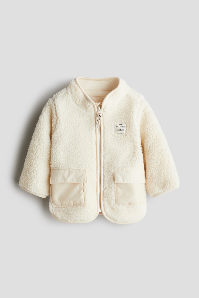 Teddy Fleece Jacket - Cream - 1