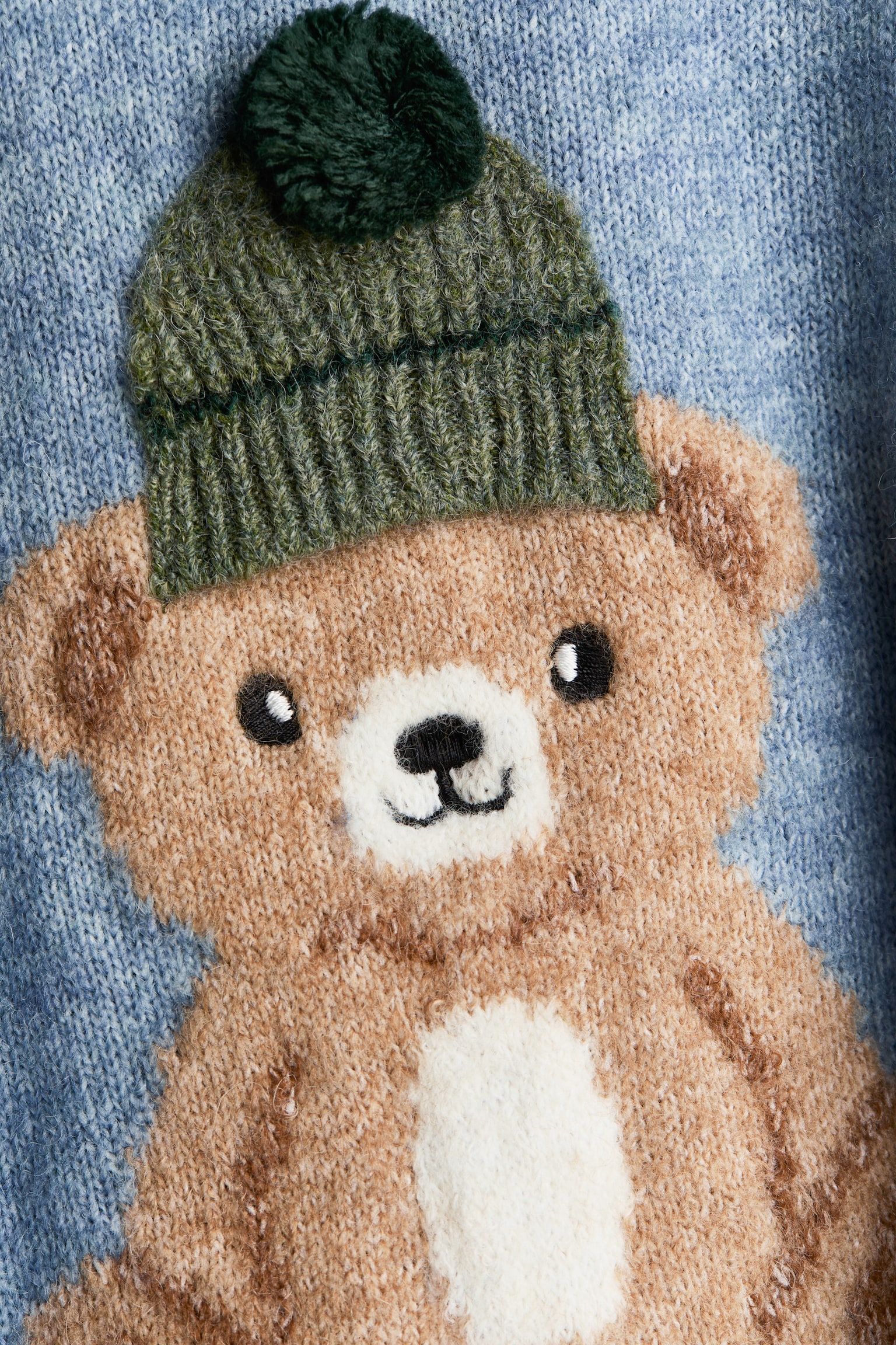 Детский свитер H&M Motif-Detail, цвет: Светлый синий — фото 2