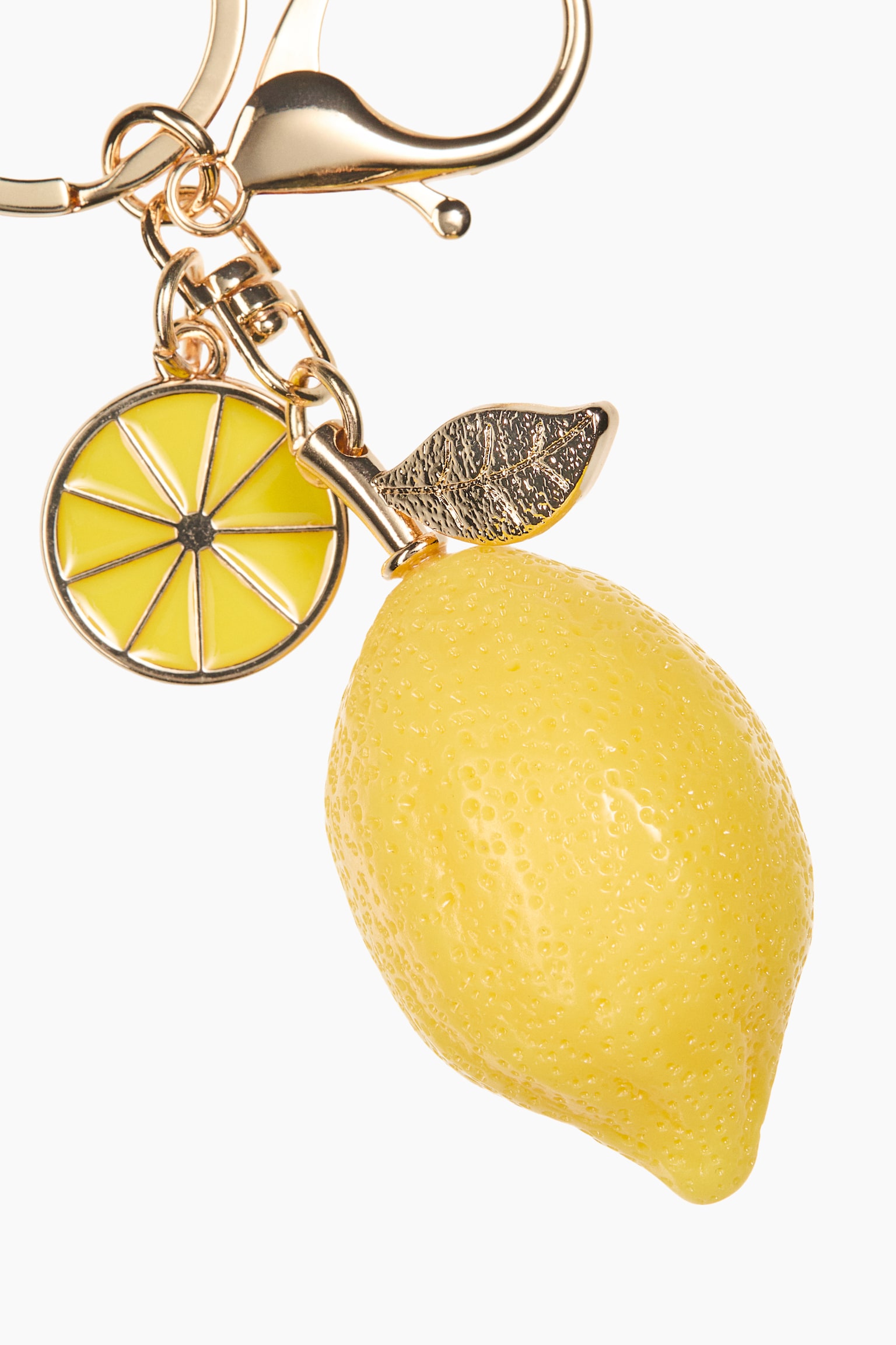 Taskevedhæng formet som citron - Gul/Citron - 3