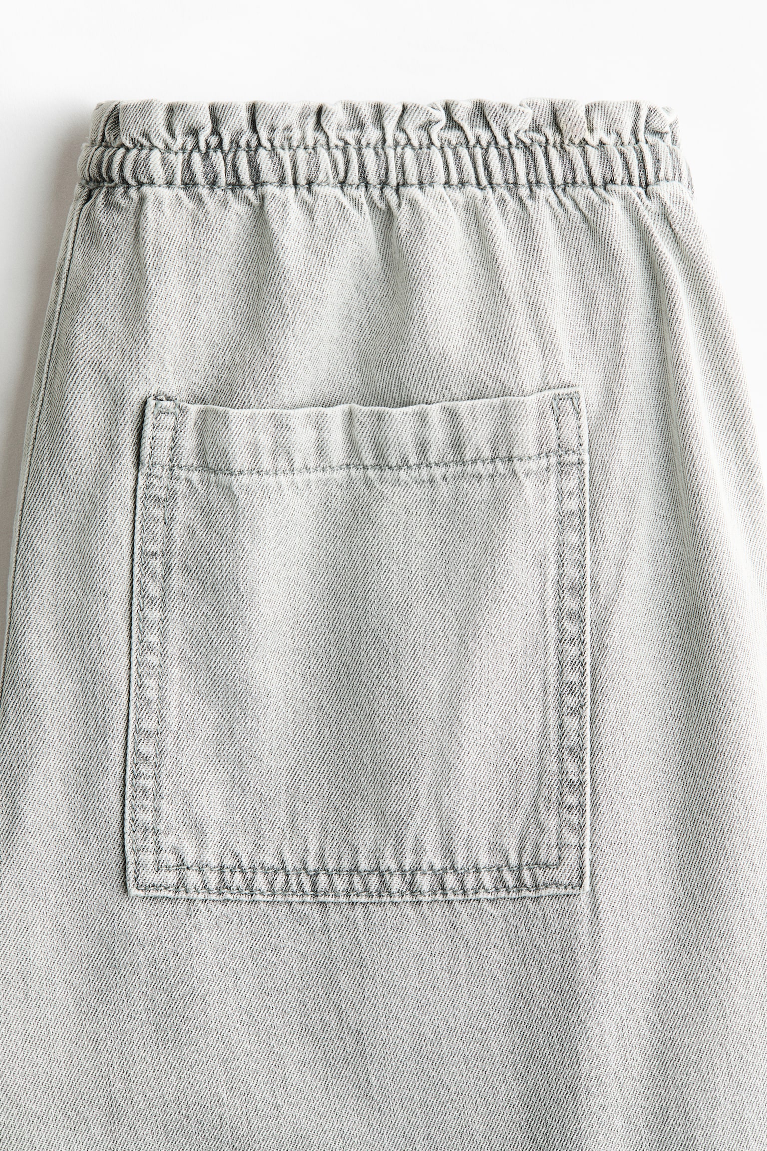 מכנסי ג'ינס עם גומי - אפור בהיר/כחול ג'ינס - 2