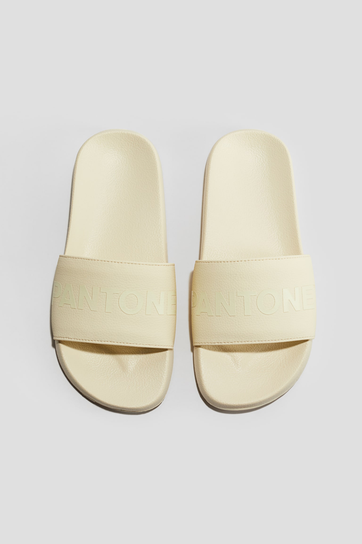 Embossed pool slides - Light yellow - 1