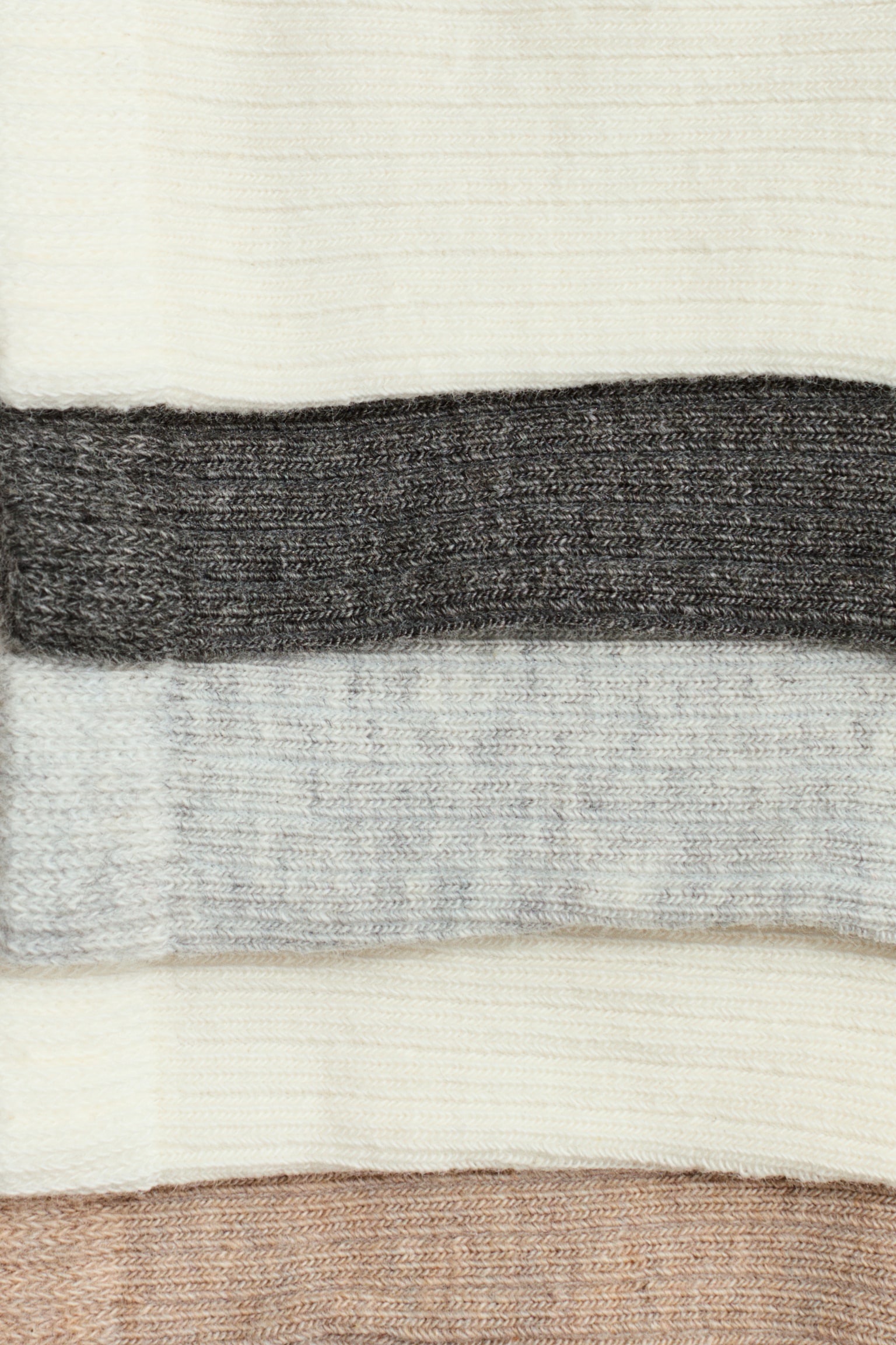 5-pack socks - Beige/Grey/Blue/White/Grey - 3