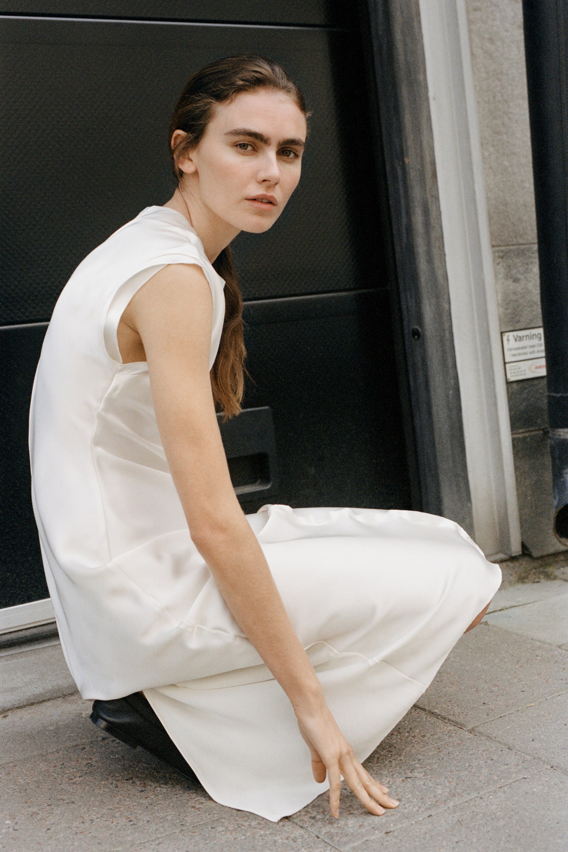Satin Midi Dress