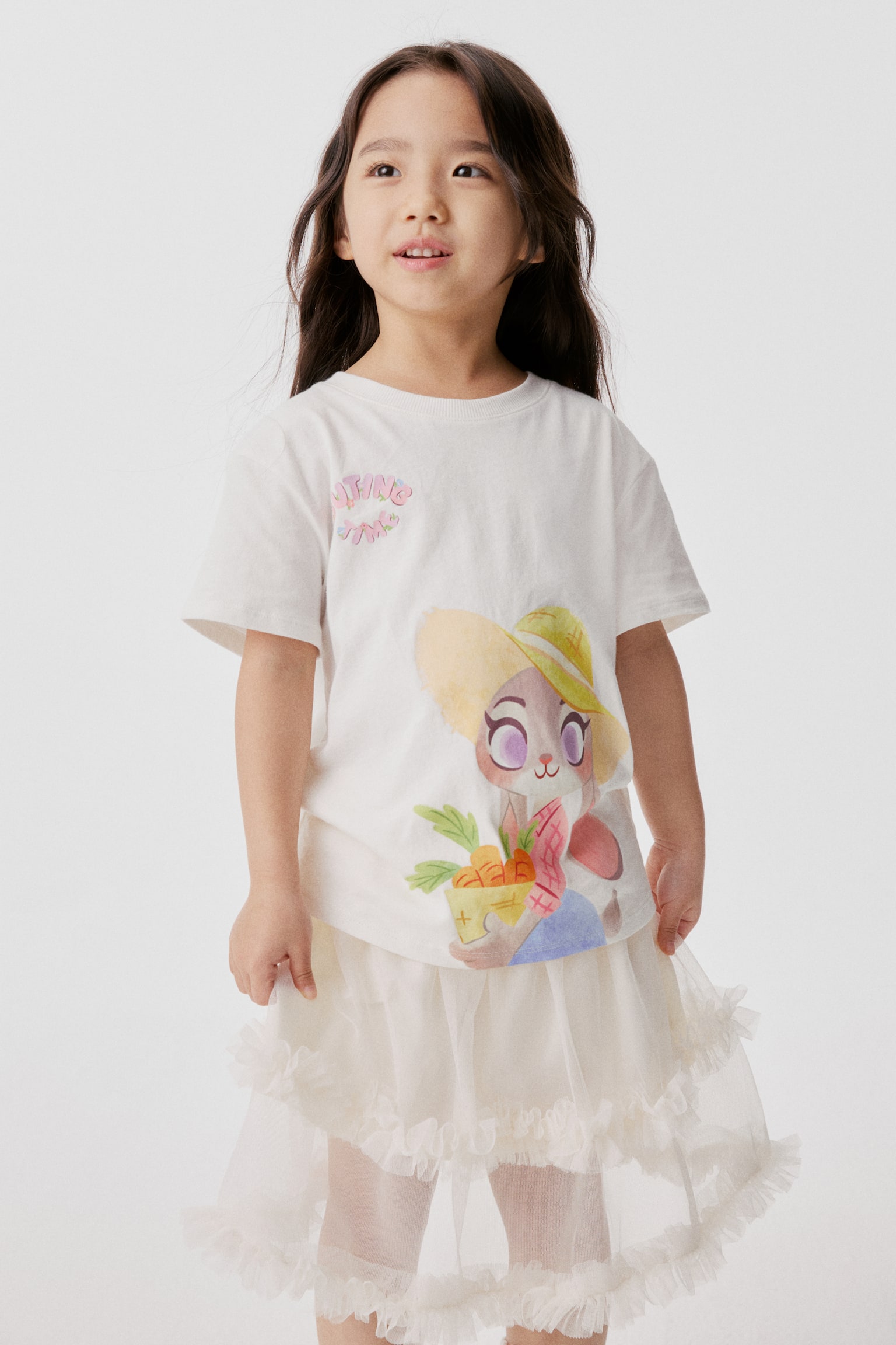 Áo thun cotton in hoạ tiết - Màu trắng/Phi vụ động trời/Màu hồng nhạt/Phi vụ động trời/Xanh dương/Phi vụ động trời - 6