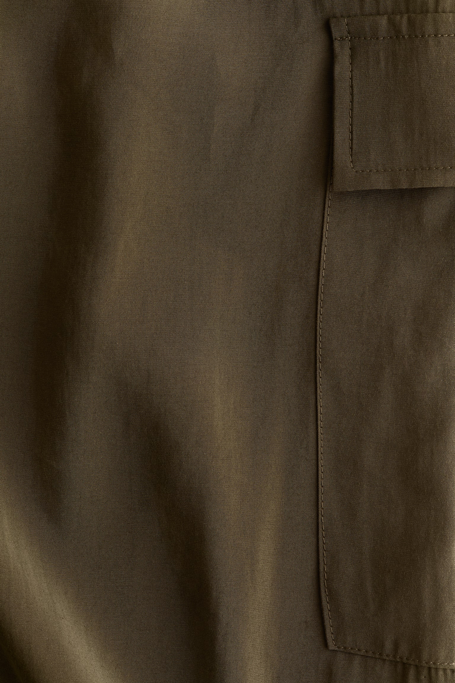 Женские брюки H&M Barrel-Leg Cargo, цвет: Хаки зелёный — фото 6