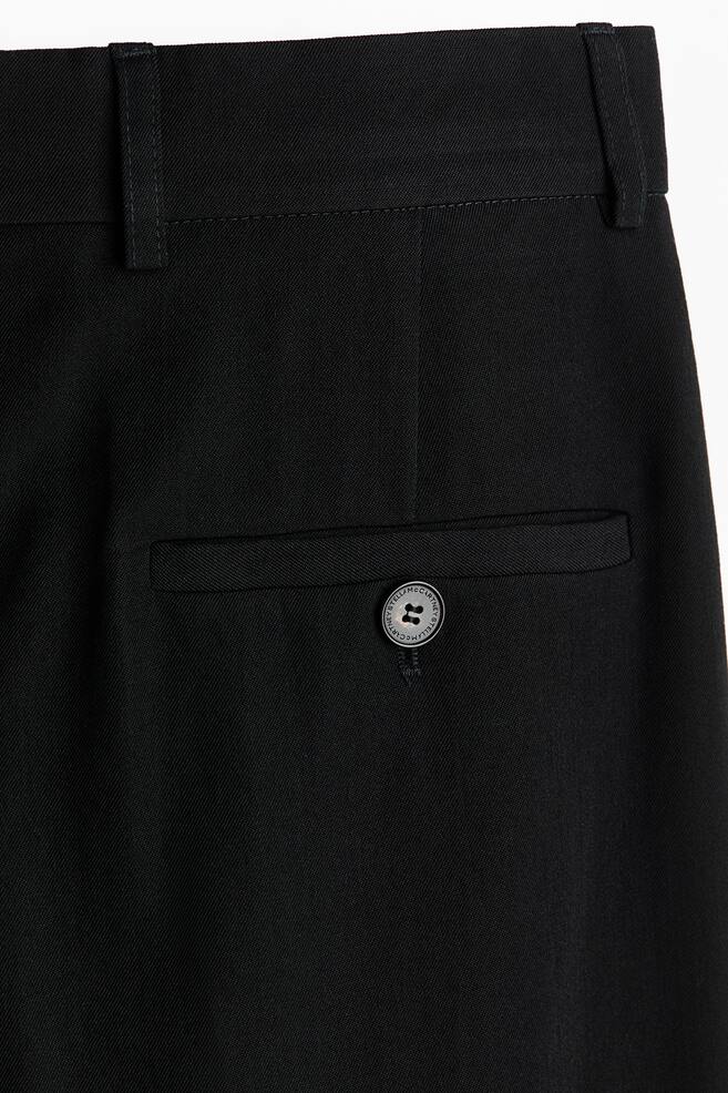Pantalón sastre de lana - Negro - 4