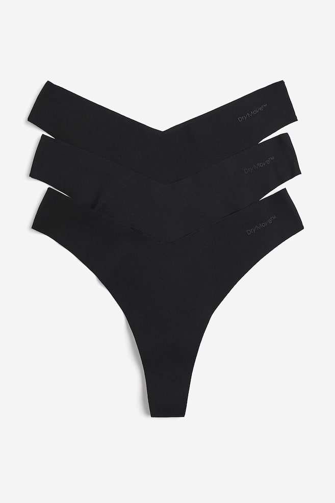 3er-Pack Sport-Tangas mit DryMove™ - Schwarz/Wassermelone/Burnt red/Schwarz/Schwarz - 1