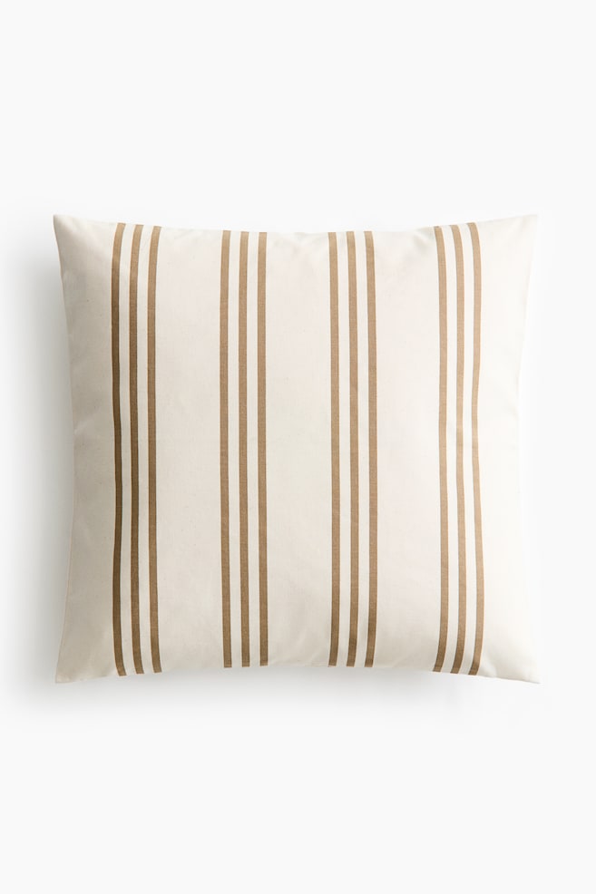 Outdoor Cushion Cover - Cream/dark beige striped/Beige/striped/Dark green/striped/Dark green/striped/White/green striped/Orange/striped/Beige/striped/Dark gray/striped/Orange/striped/White/yellow striped/Yellow/striped/Yellow/striped/Blue/Dark beige/striped/White/yellow striped/Blue/striped/Blue/striped - 1