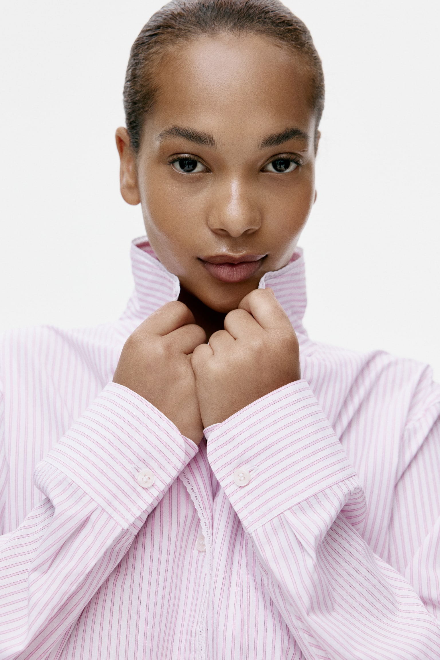 Katoenen pyjama - Lichtroze/gestreept - 5