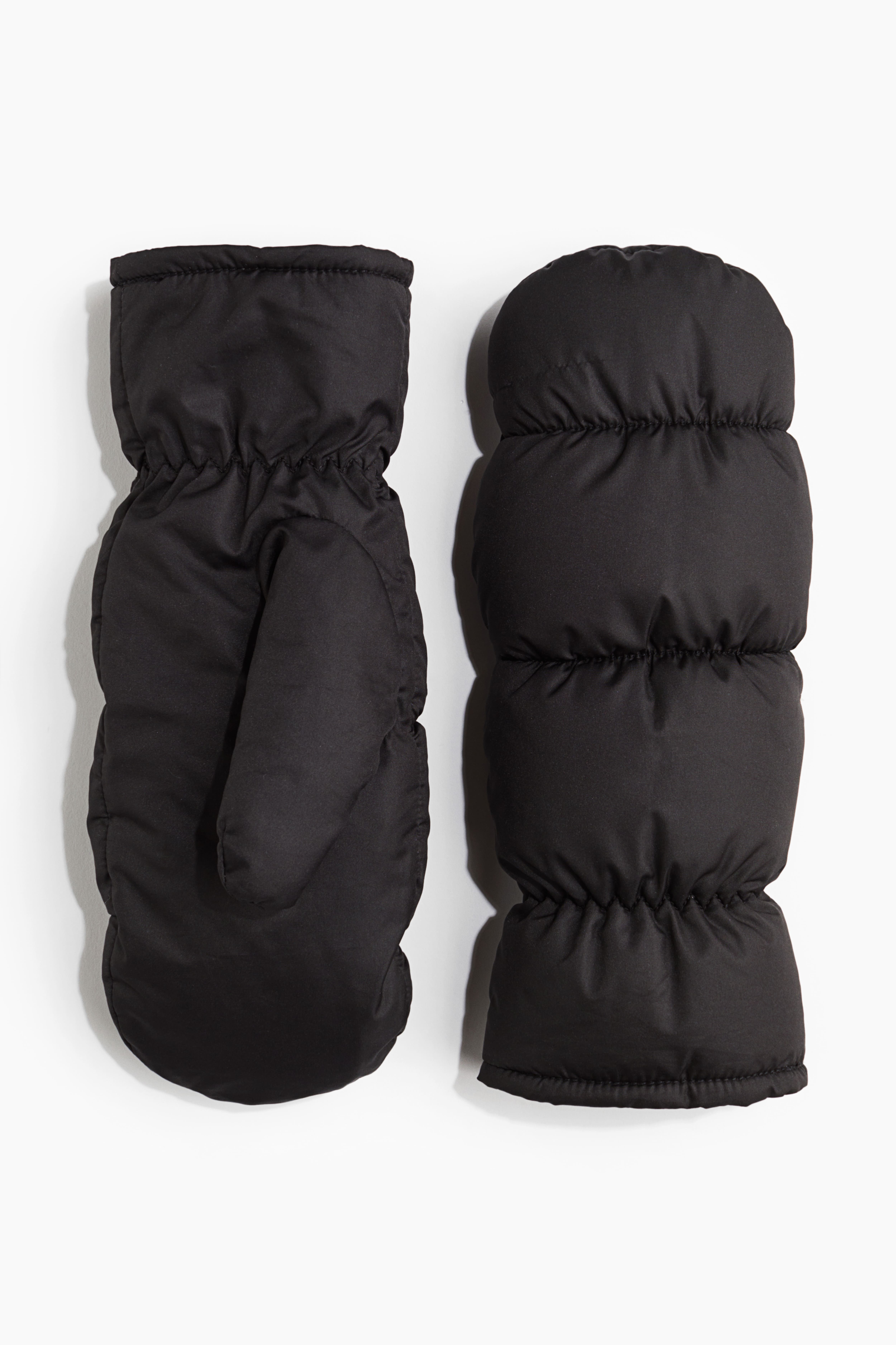 Padded Mittens Black Ladies H M CA