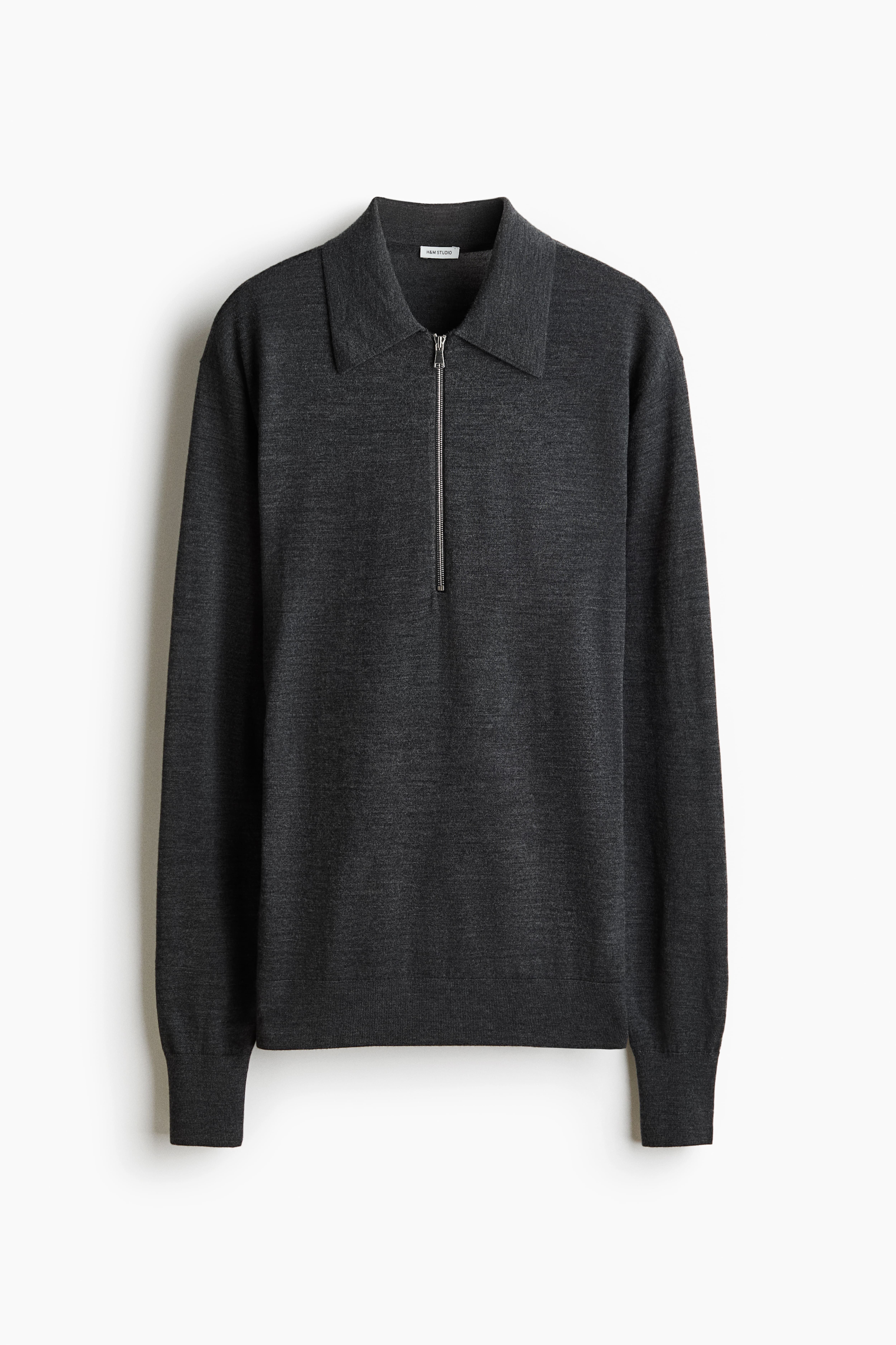 Fine-Knit Merino Wool Polo Shirt